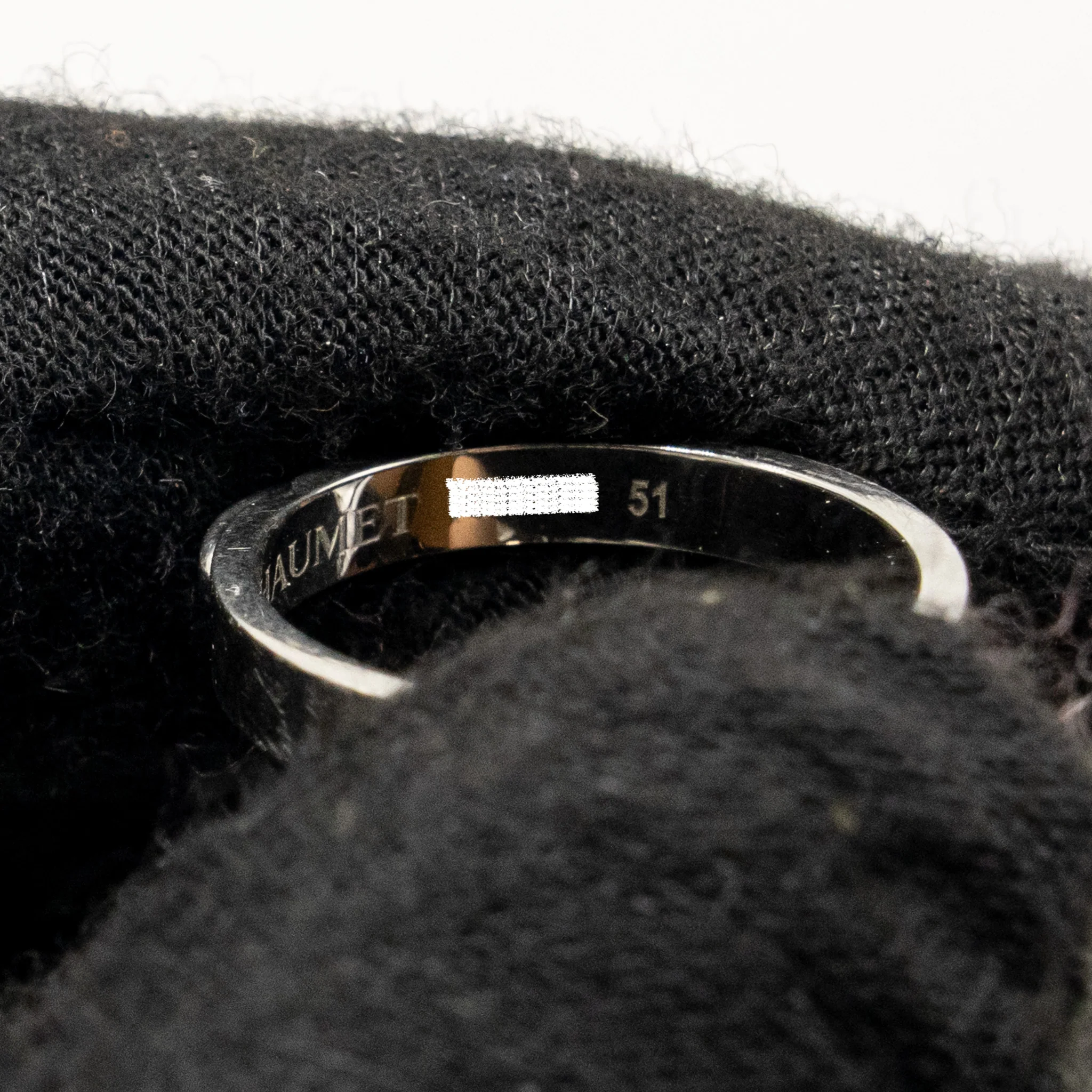 Chaumet Size 51 Liens Evidence Wedding Band Platinum with Diamonds, 3.2MM - Image 6