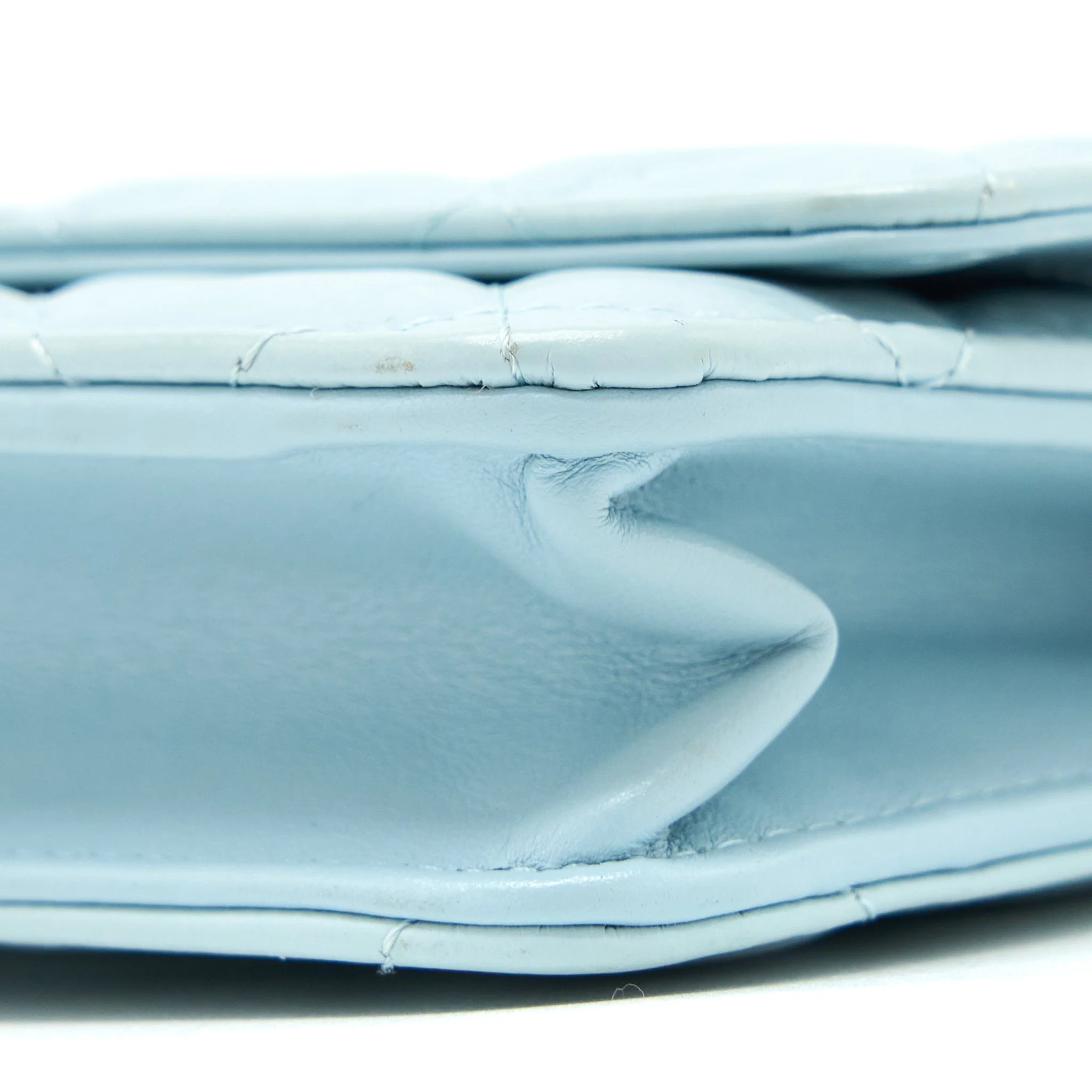 Chanel 2.55 Reissue Wallet On Chain Aged Calfskin Light Blue Brushed GHW (Microchip) - Image 10