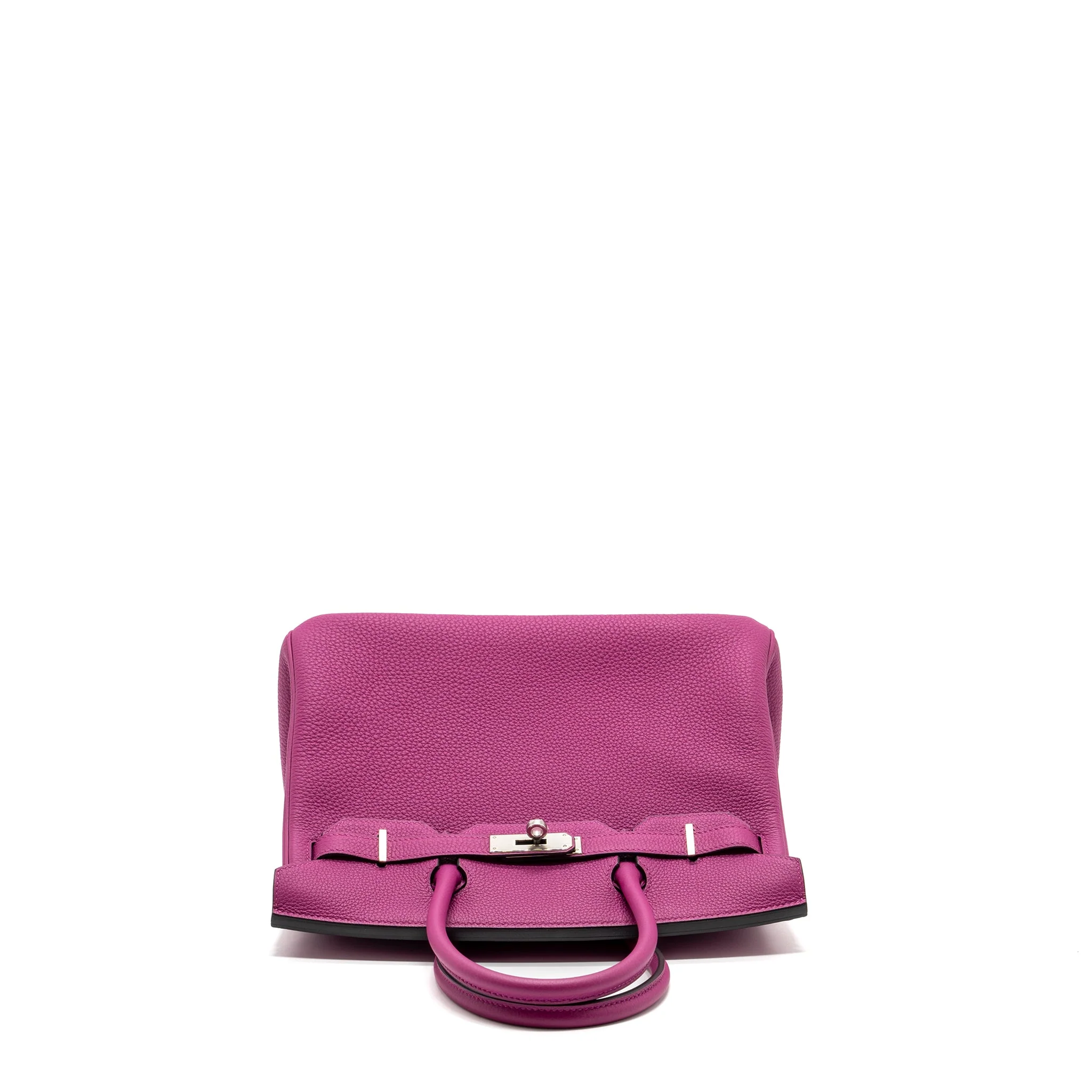 Hermes birkin 30 togo rose pourpre SHW stamp A - Image 5