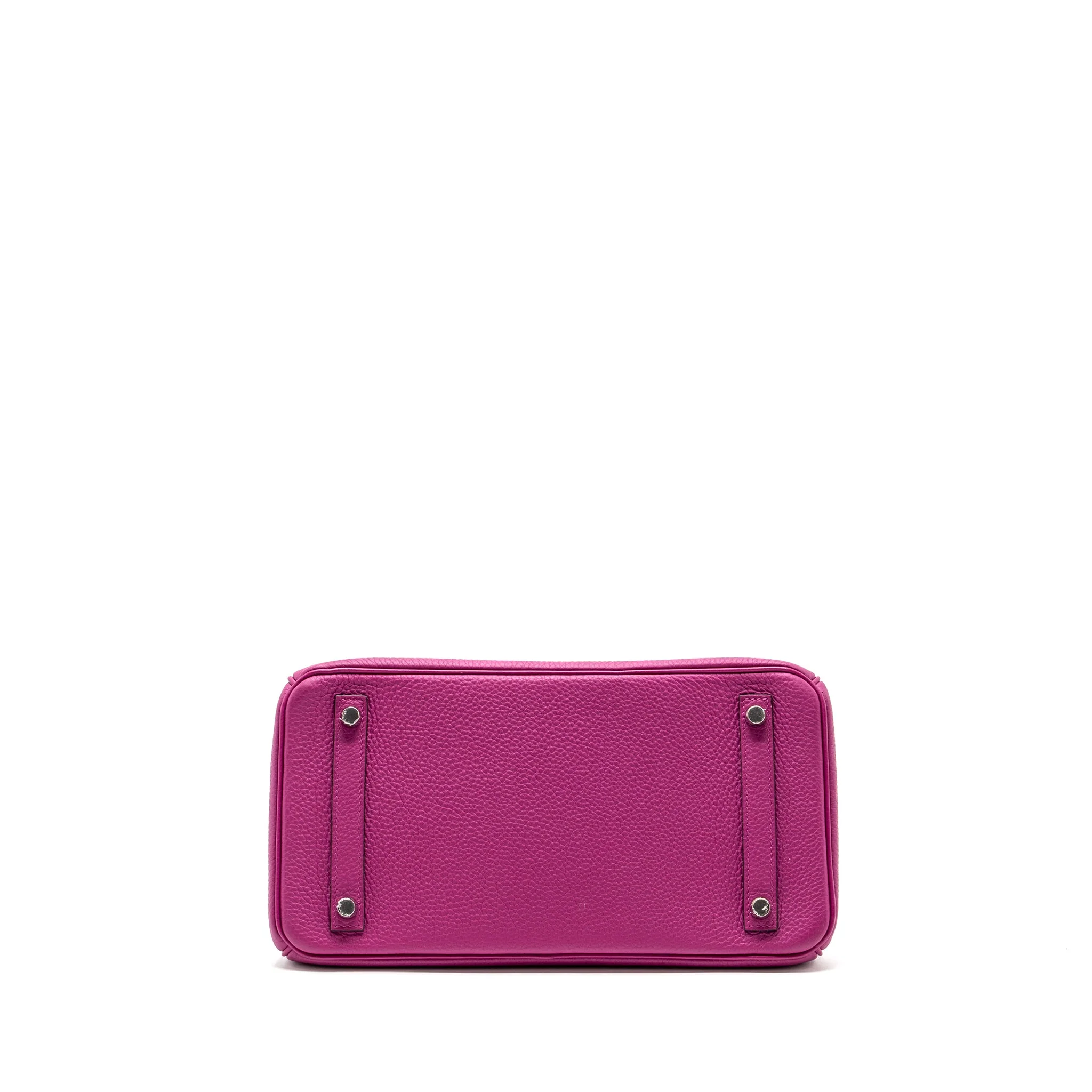 Hermes birkin 30 togo rose pourpre SHW stamp A - Image 6