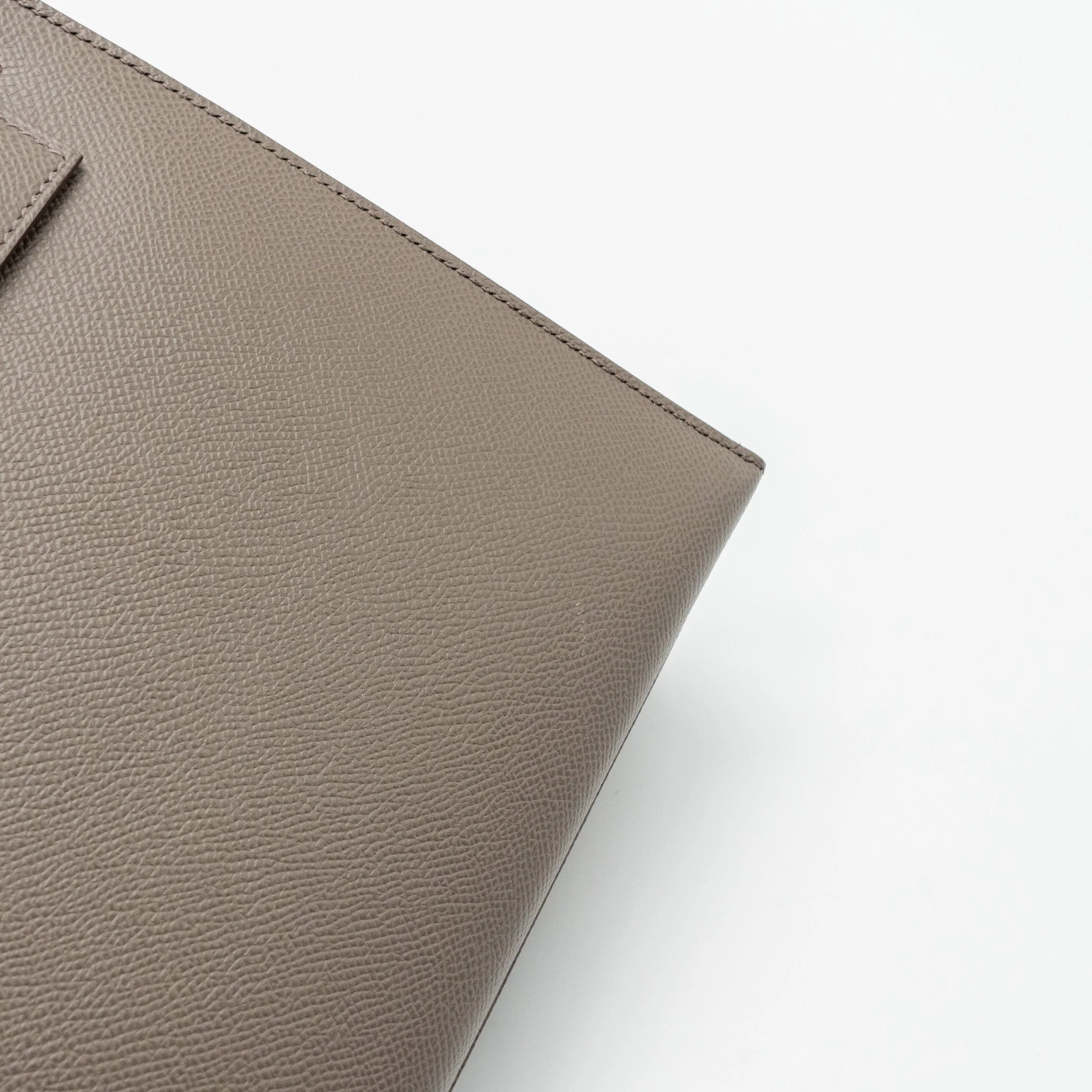 Hermes kelly28 sellier epsom gris etain GHW stamp D - Image 13