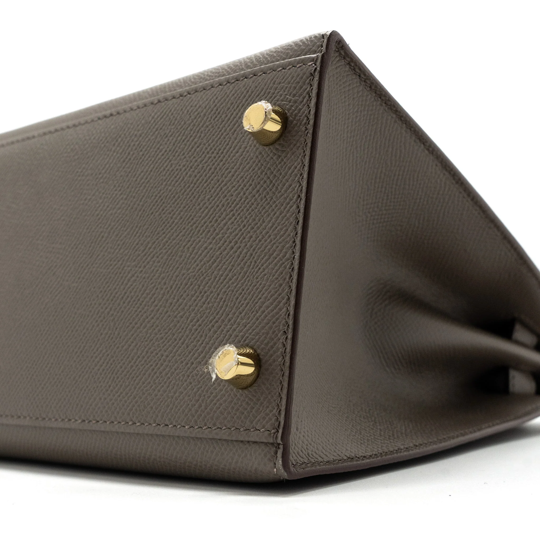 Hermes kelly28 sellier epsom gris etain GHW stamp D - Image 8