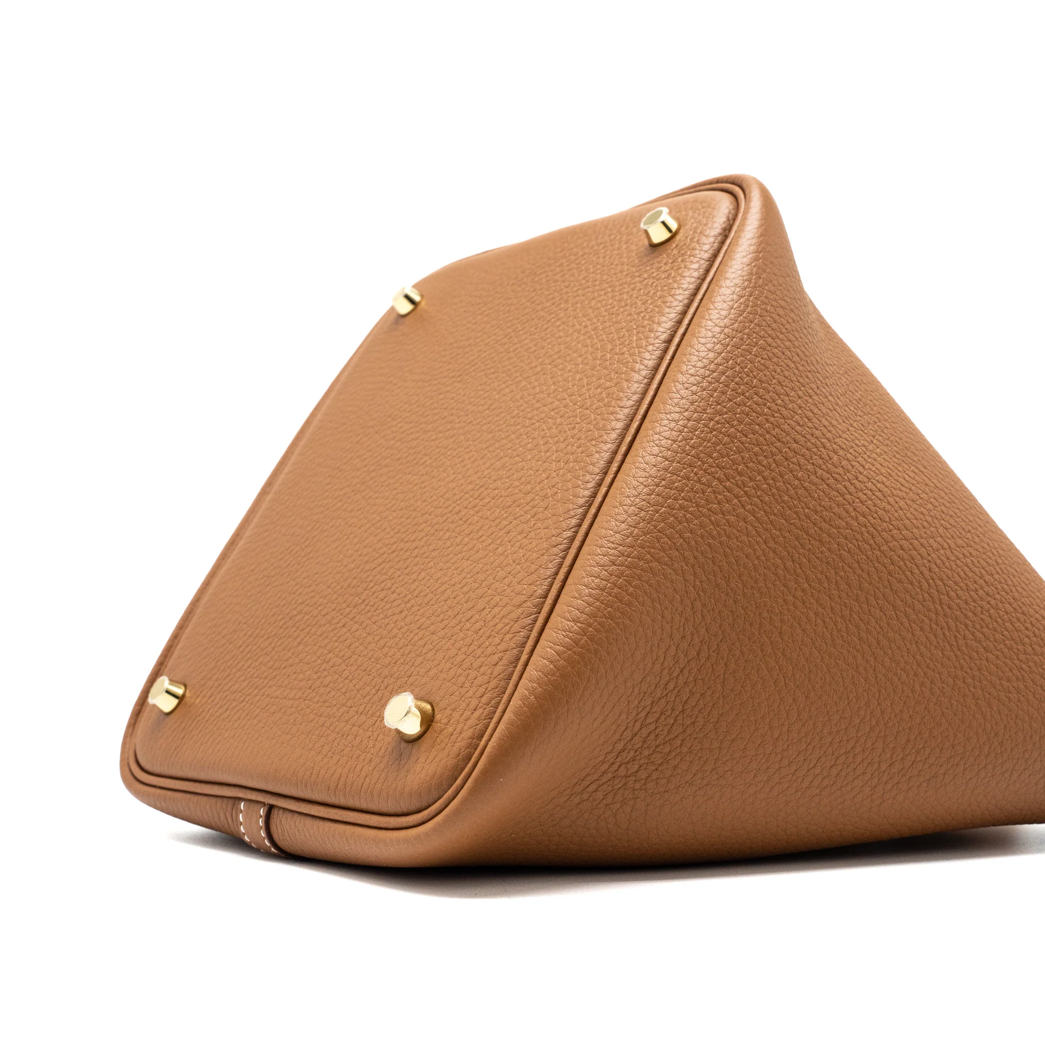 Hermes Picotin 22 Lock Bag Clemence Gold GHW Stamp B - Image 10