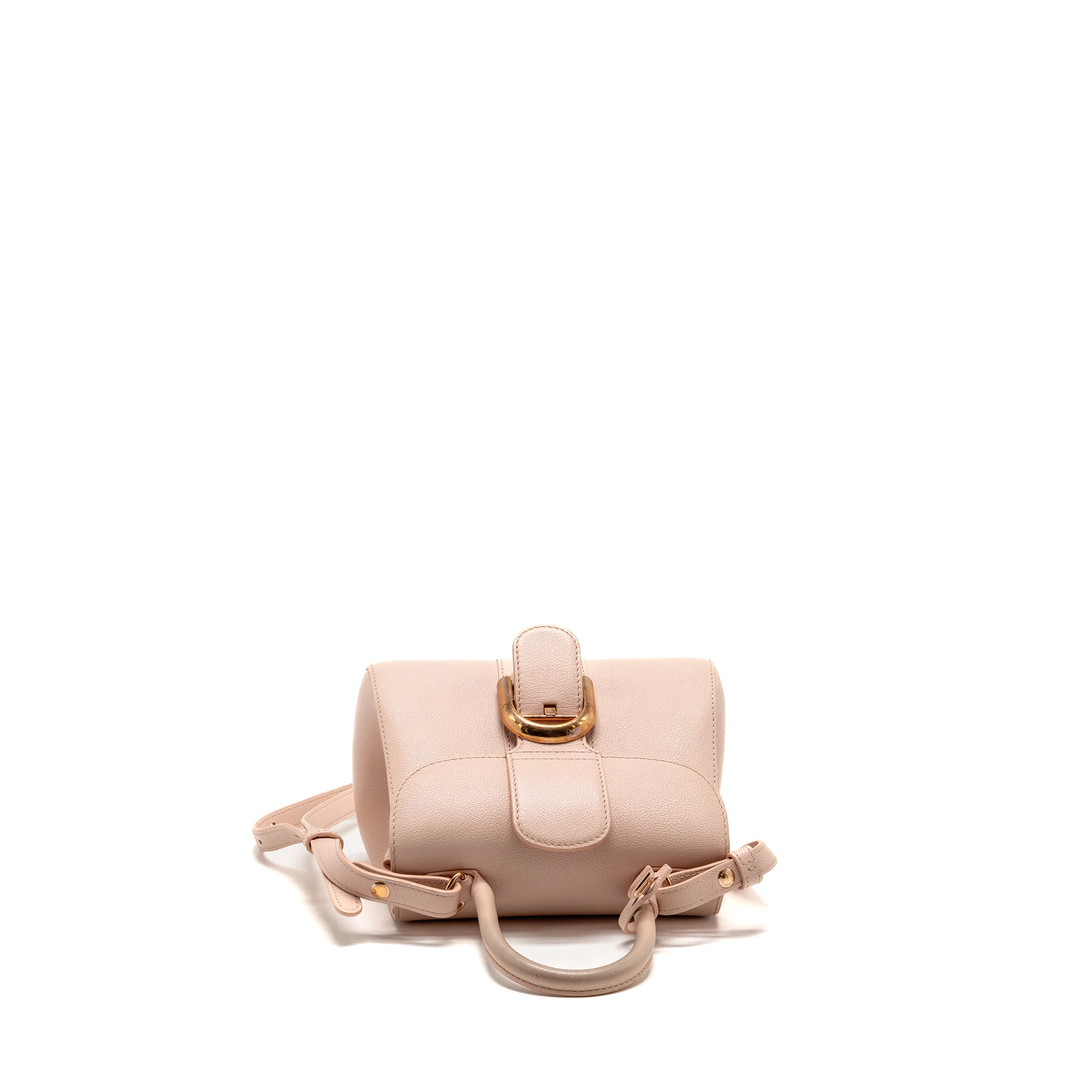 Delvaux mini brilliant bag grained calfskin light pink RGHW - Image 5