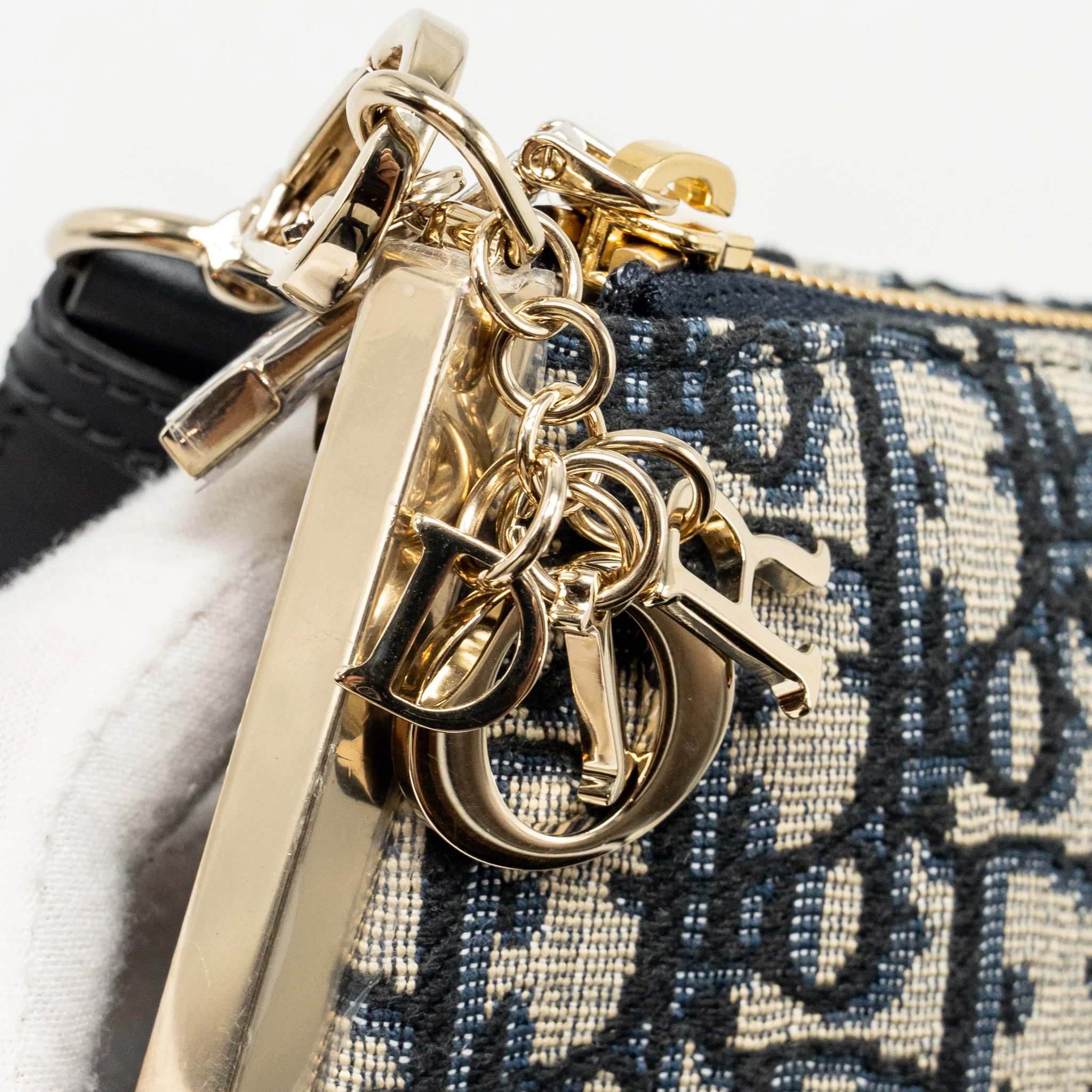 Dior Club Bag Blue Oblique Canvas LGHW - Image 14