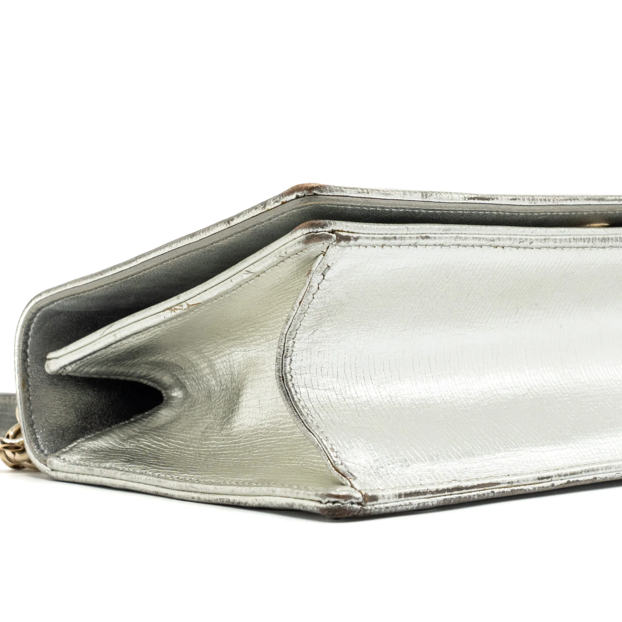 Dior Diorama Bag Goatskin Metallic Silver LGHW - Image 7