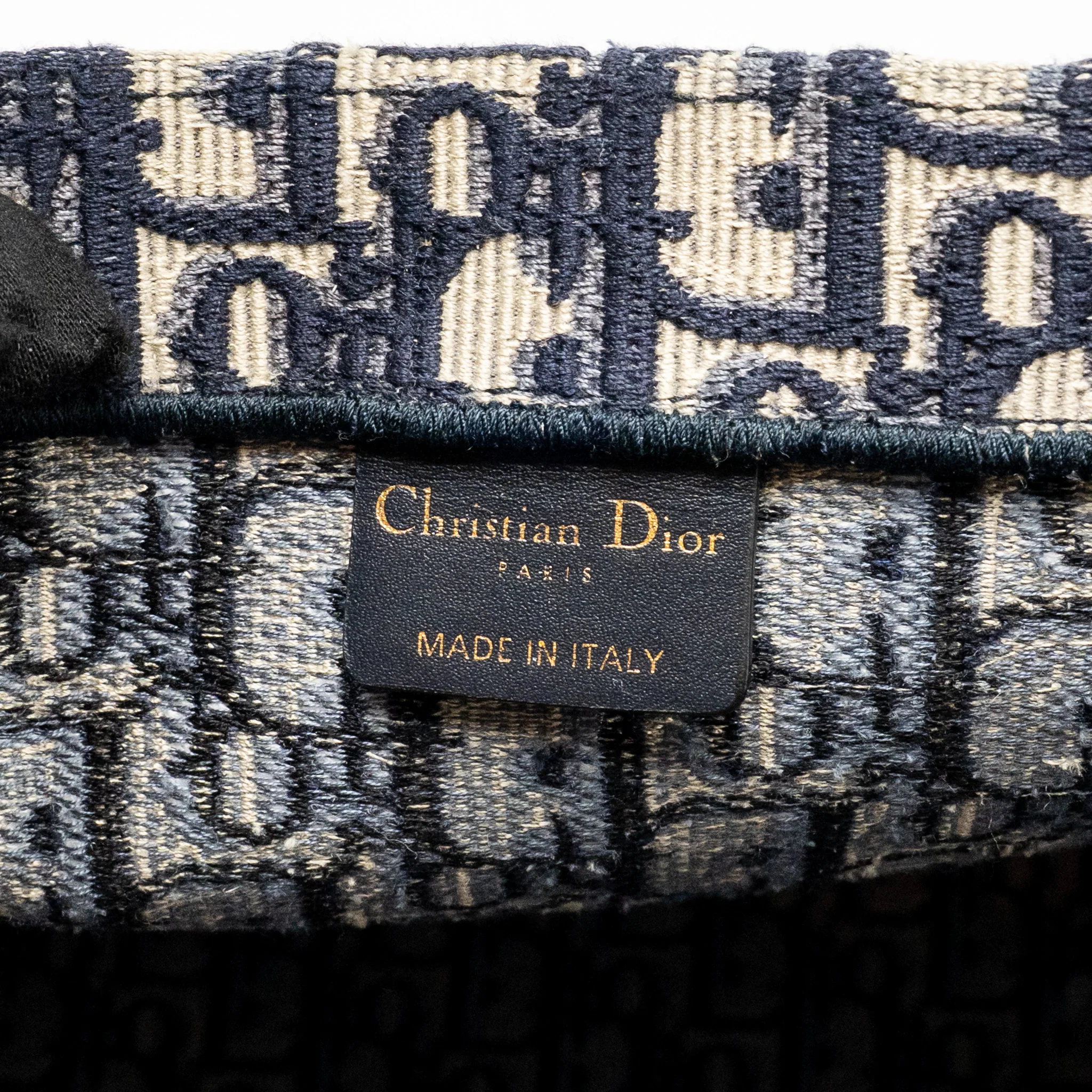 Dior Large Book Tote Blue Dior Oblique Embroidery - Image 12