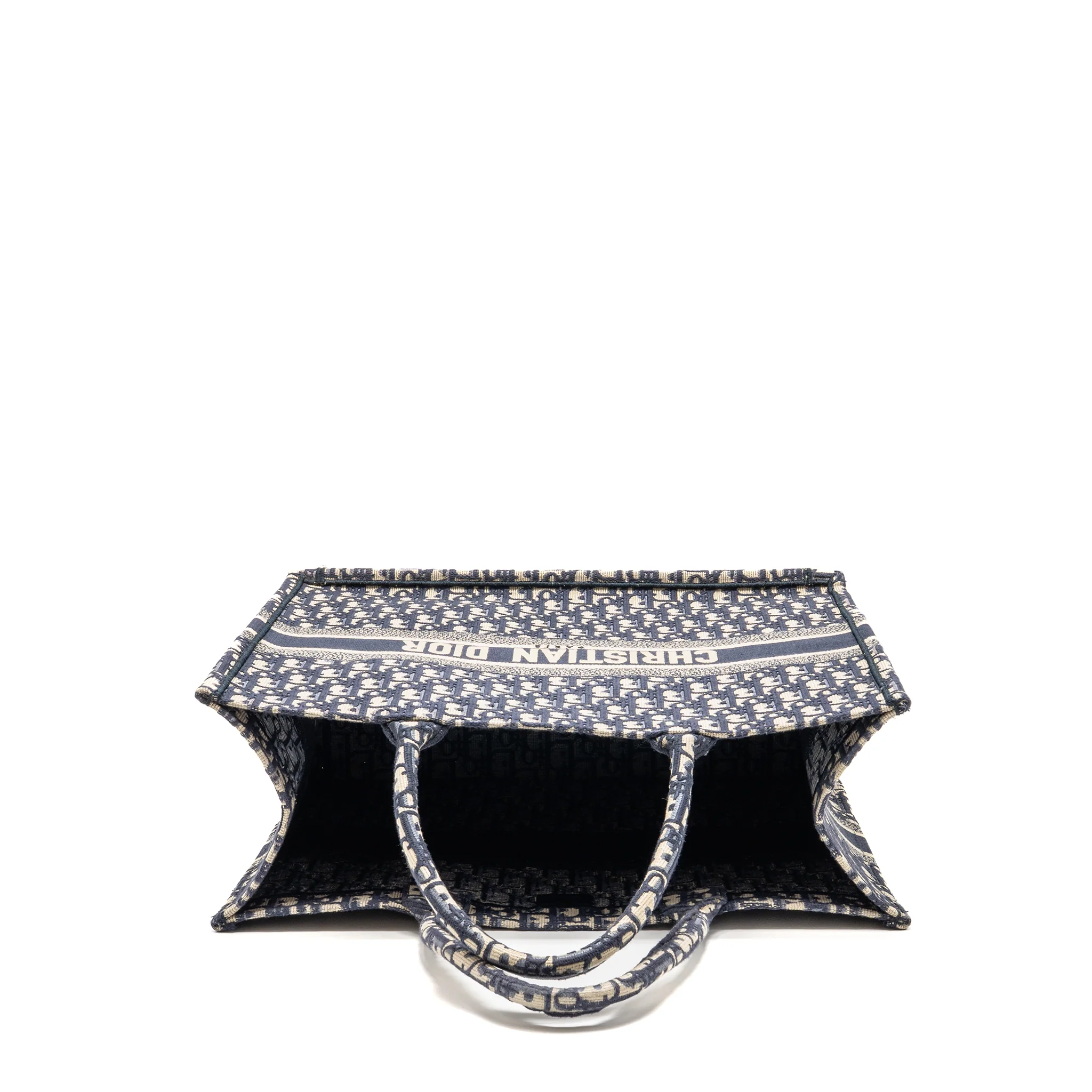 Dior Large Book Tote Blue Dior Oblique Embroidery - Image 5