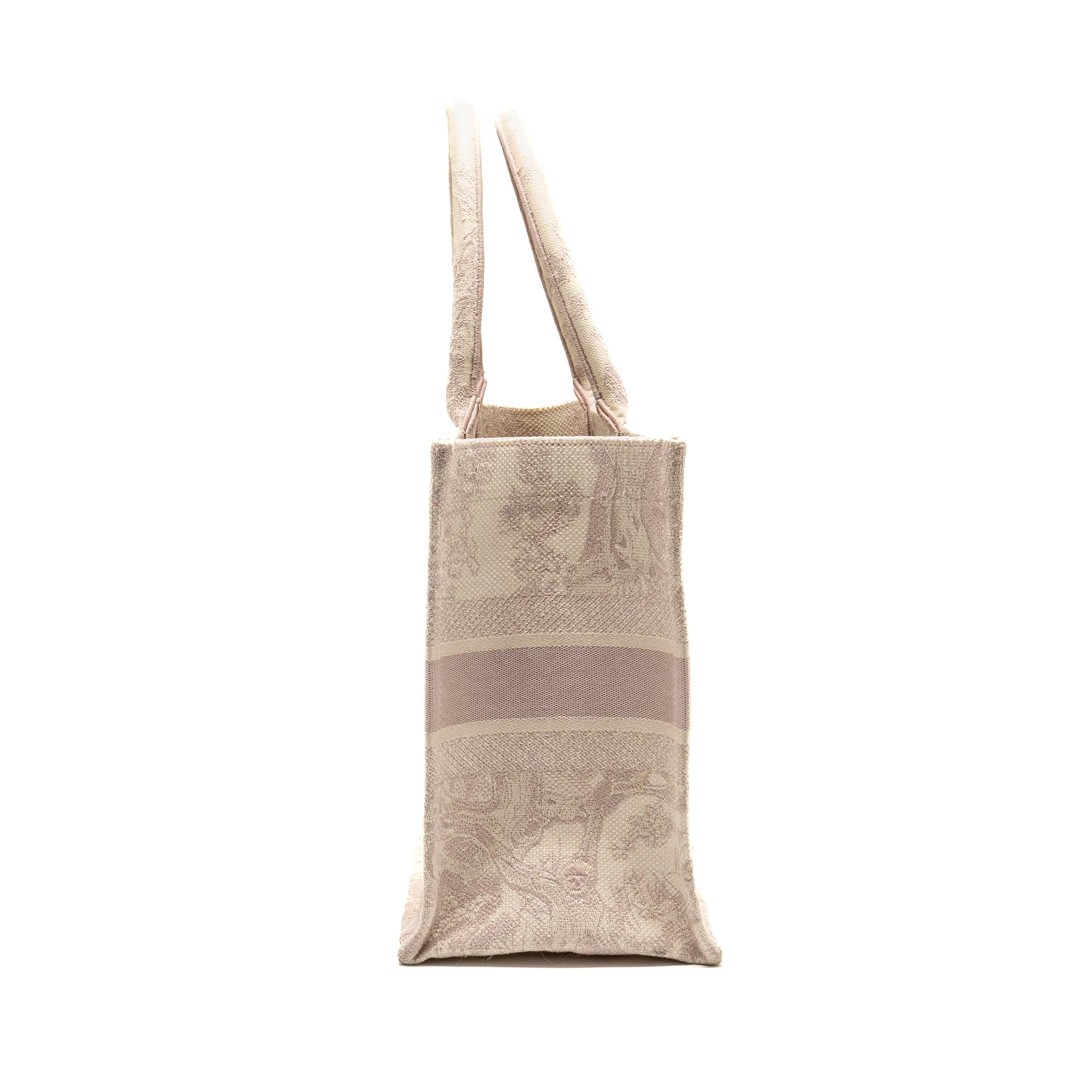 Dior Medium Book Tote Pink Toile de Jouy Embroidery - Image 4