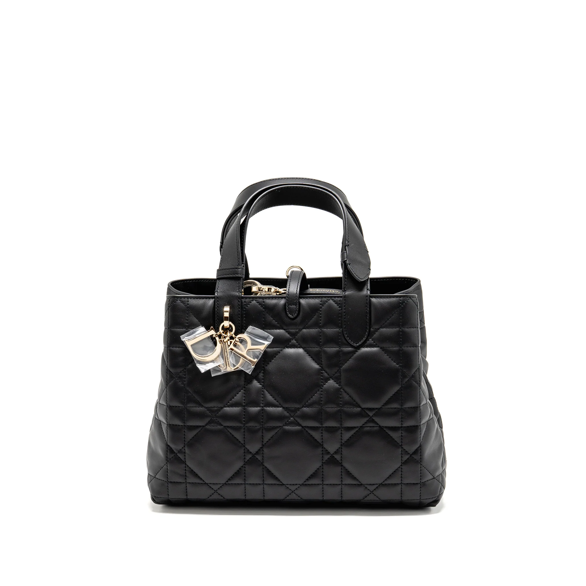 Dior Medium Dior Toujours Tote Bag Macrocannage Calfskin Black LGHW