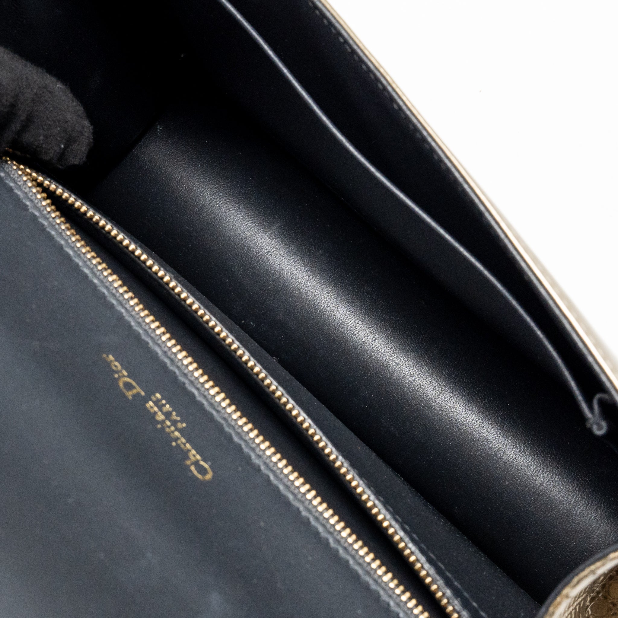 Dior Medium Diorama Metallic Calfskin Light Gold with LGHW - Image 15