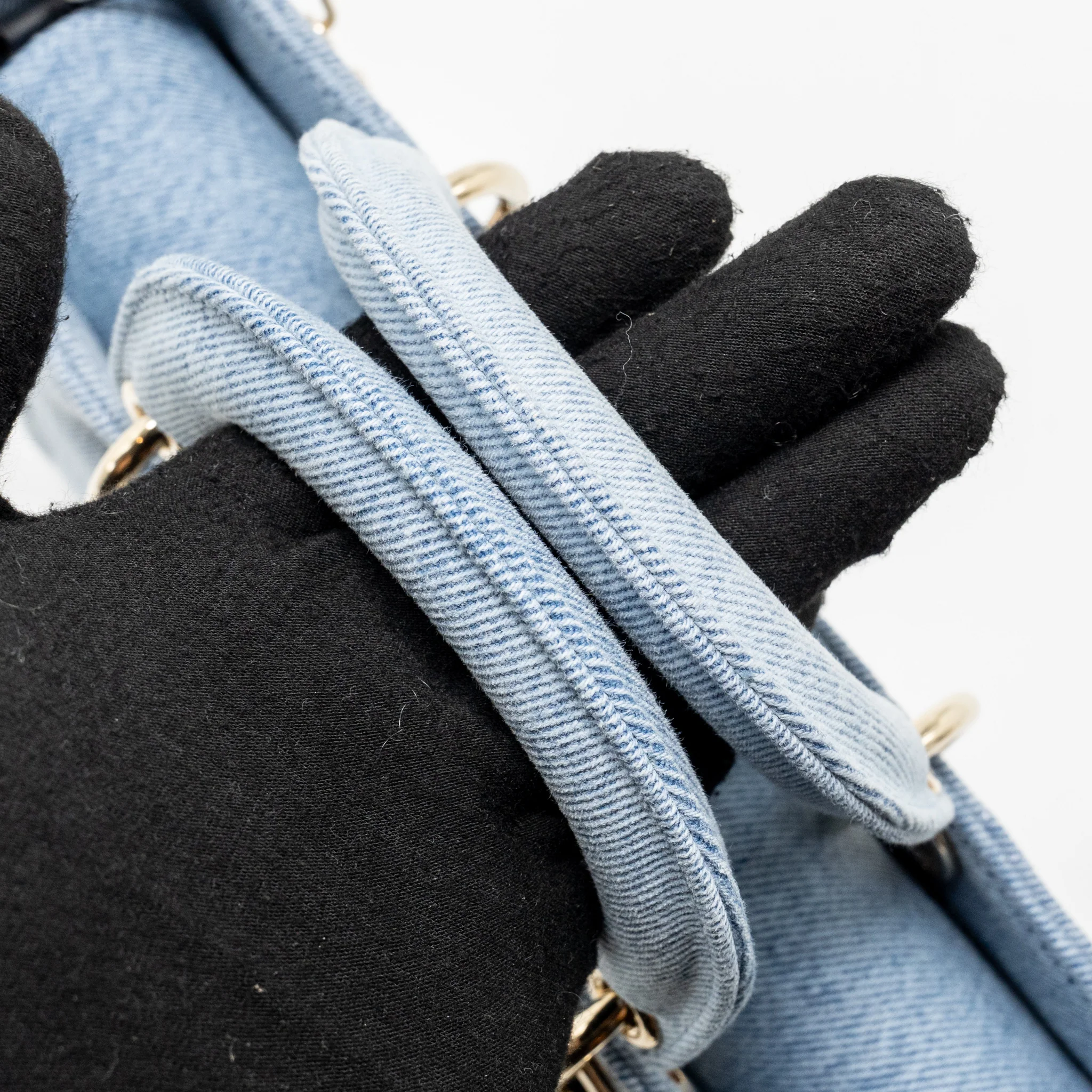 Dior Medium Lady D-Joy Bag Denim Blue LGHW - Image 11
