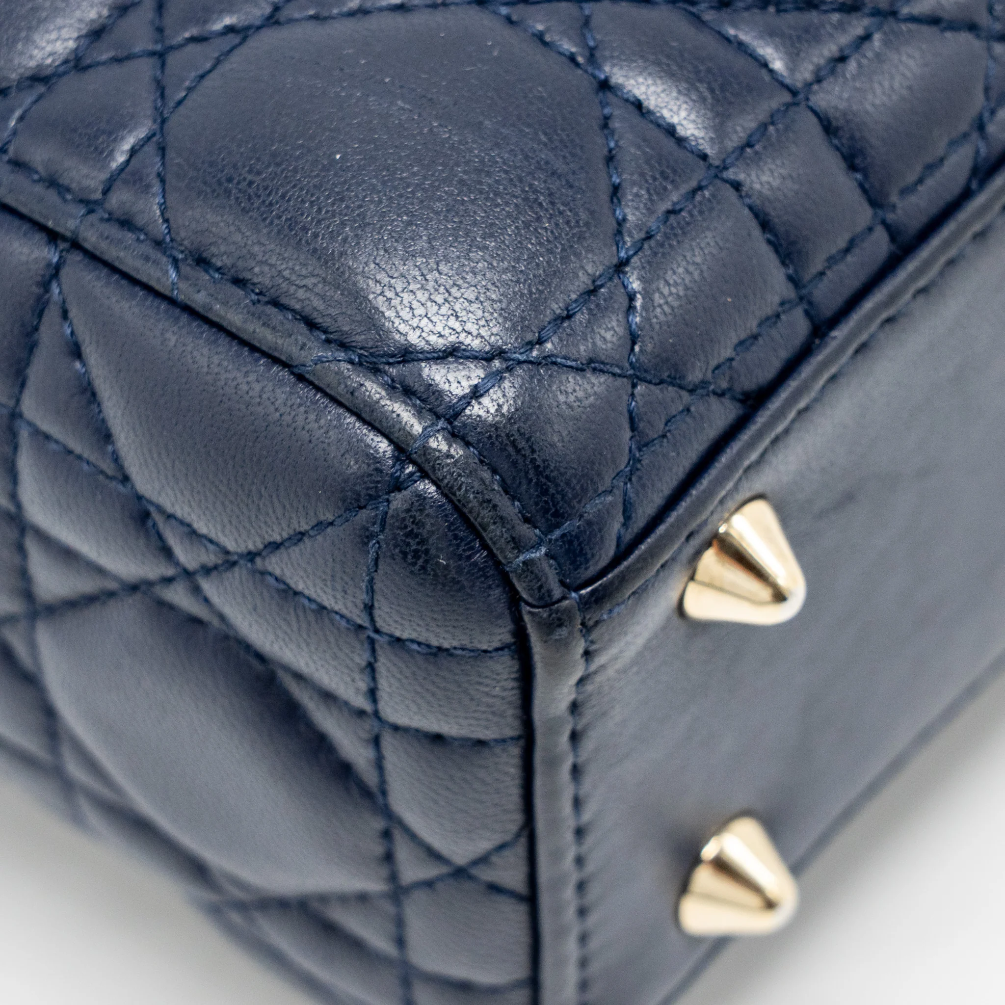 Dior My ABC Small Lady Dior Lambskin Dark Blue LGHW - Image 10