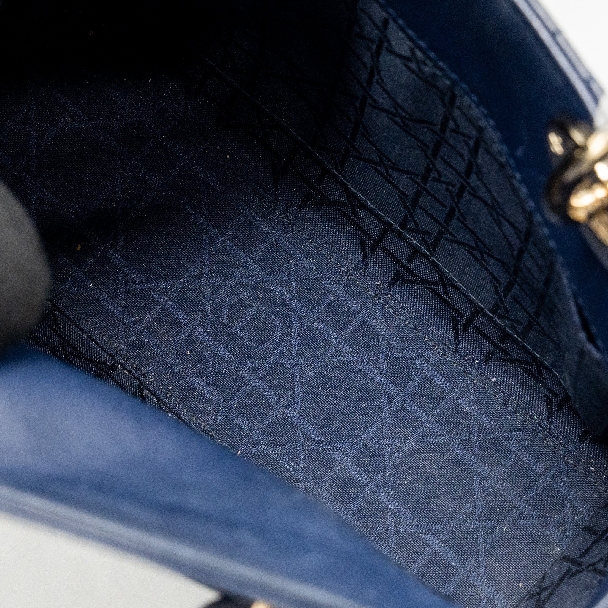 Dior My ABC Small Lady Dior Lambskin Dark Blue LGHW - Image 15