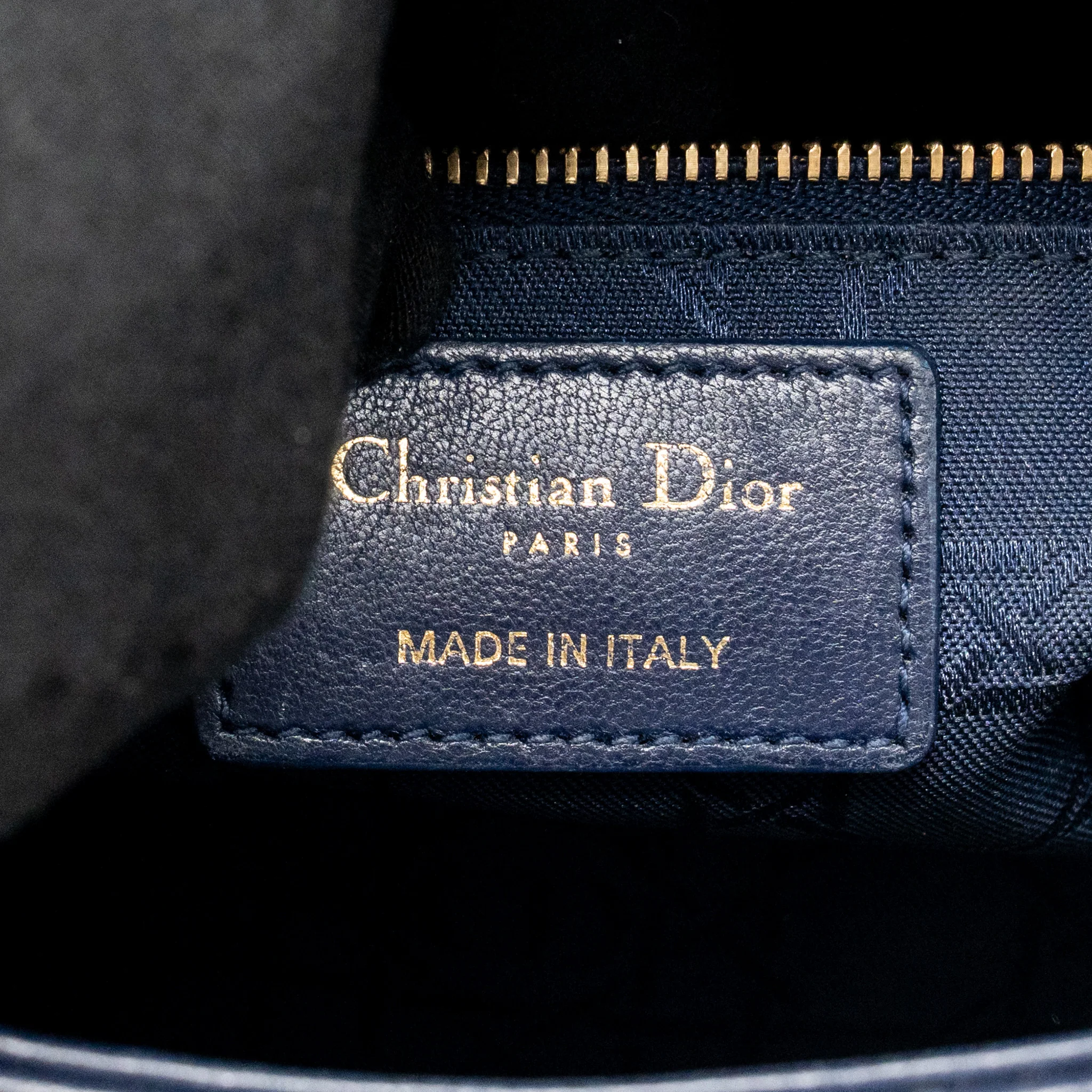 Dior My ABC Small Lady Dior Lambskin Dark Blue LGHW - Image 16