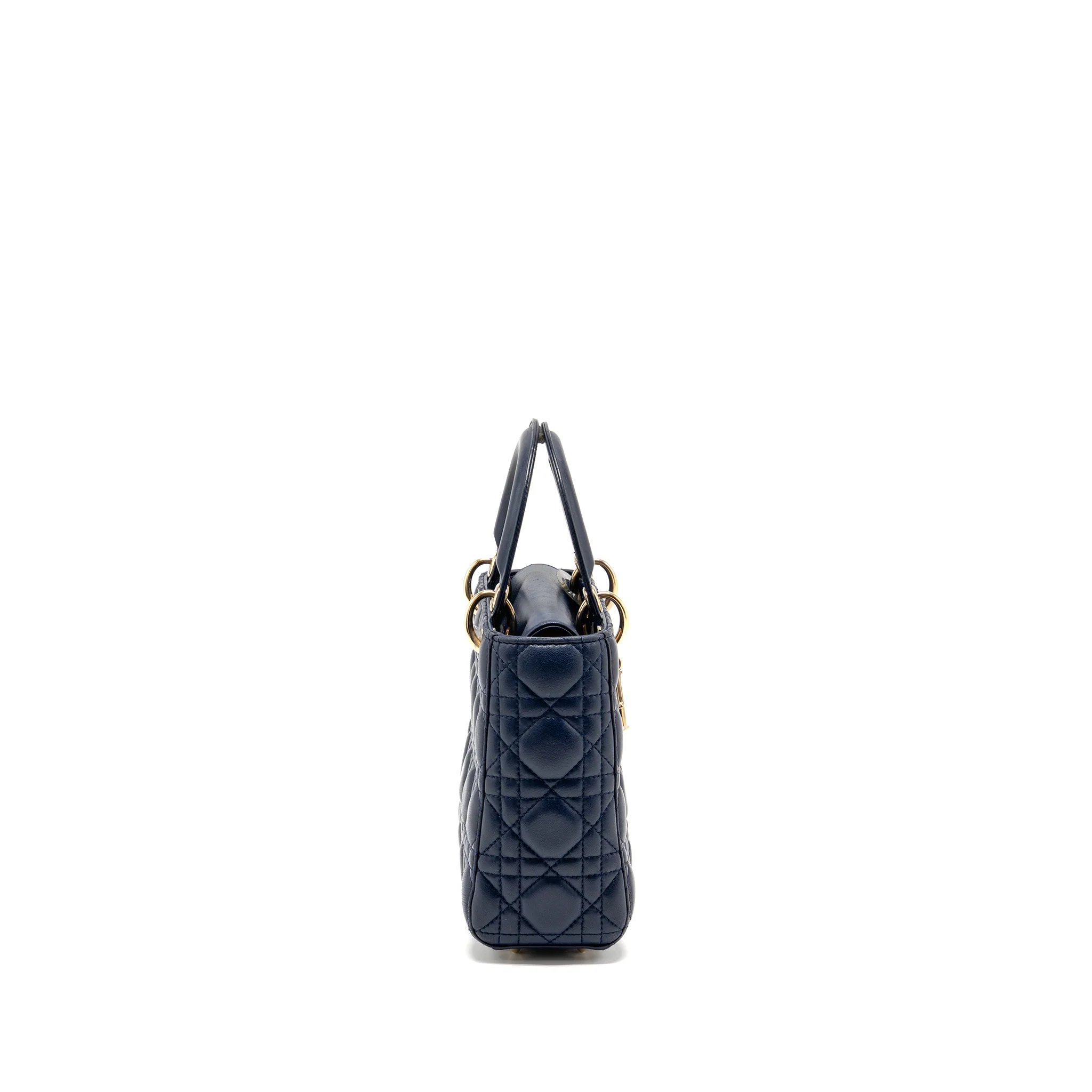 Dior My ABC Small Lady Dior Lambskin Dark Blue LGHW - Image 3