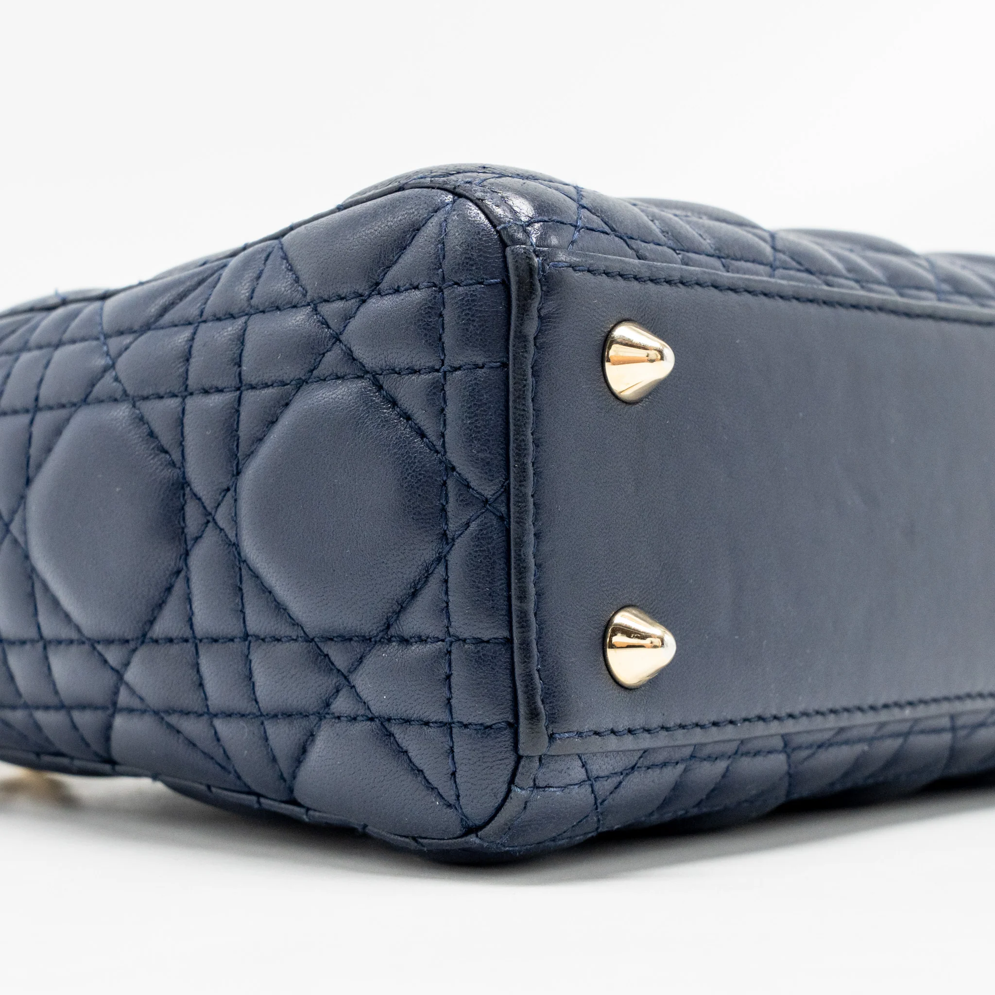 Dior My ABC Small Lady Dior Lambskin Dark Blue LGHW - Image 6