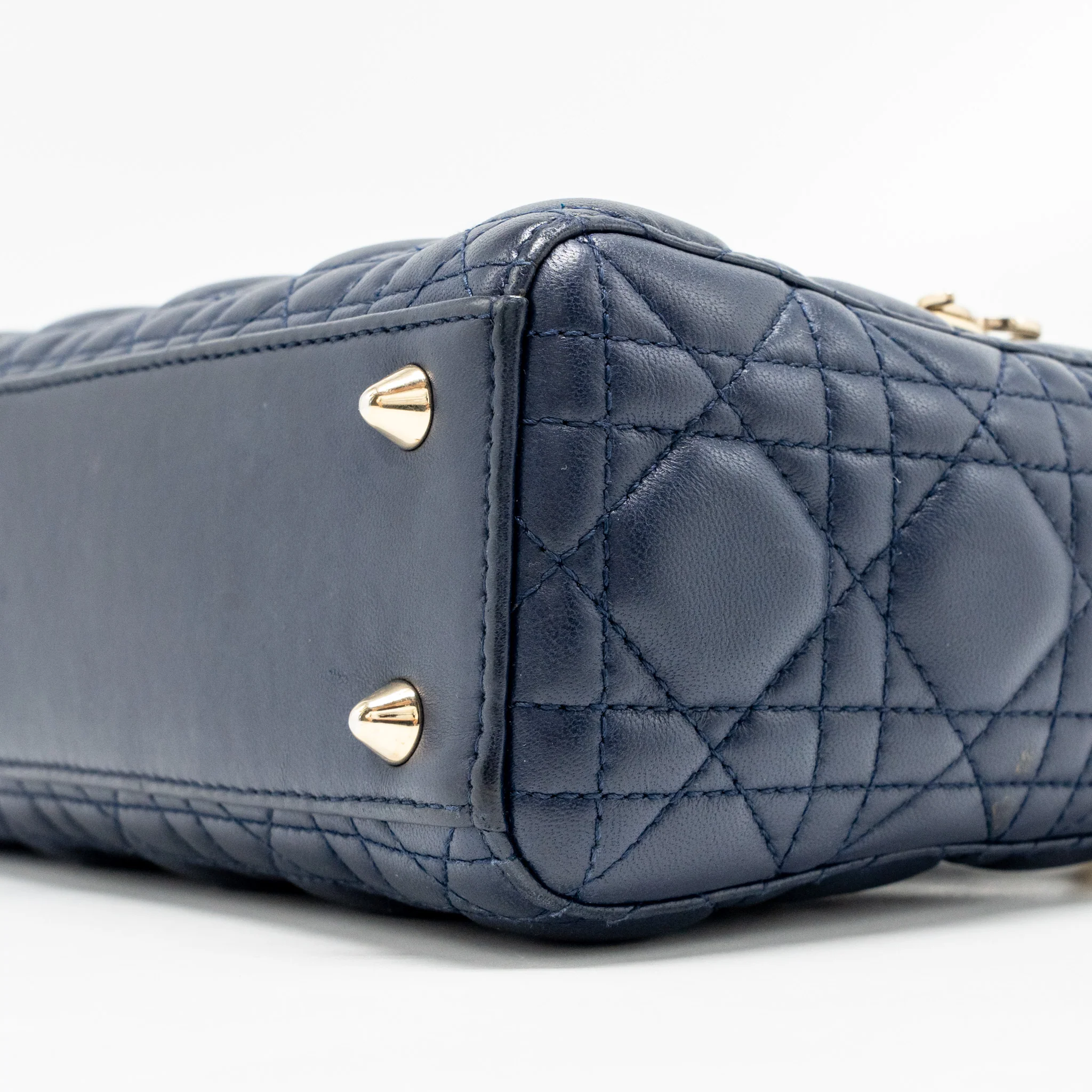 Dior My ABC Small Lady Dior Lambskin Dark Blue LGHW - Image 7