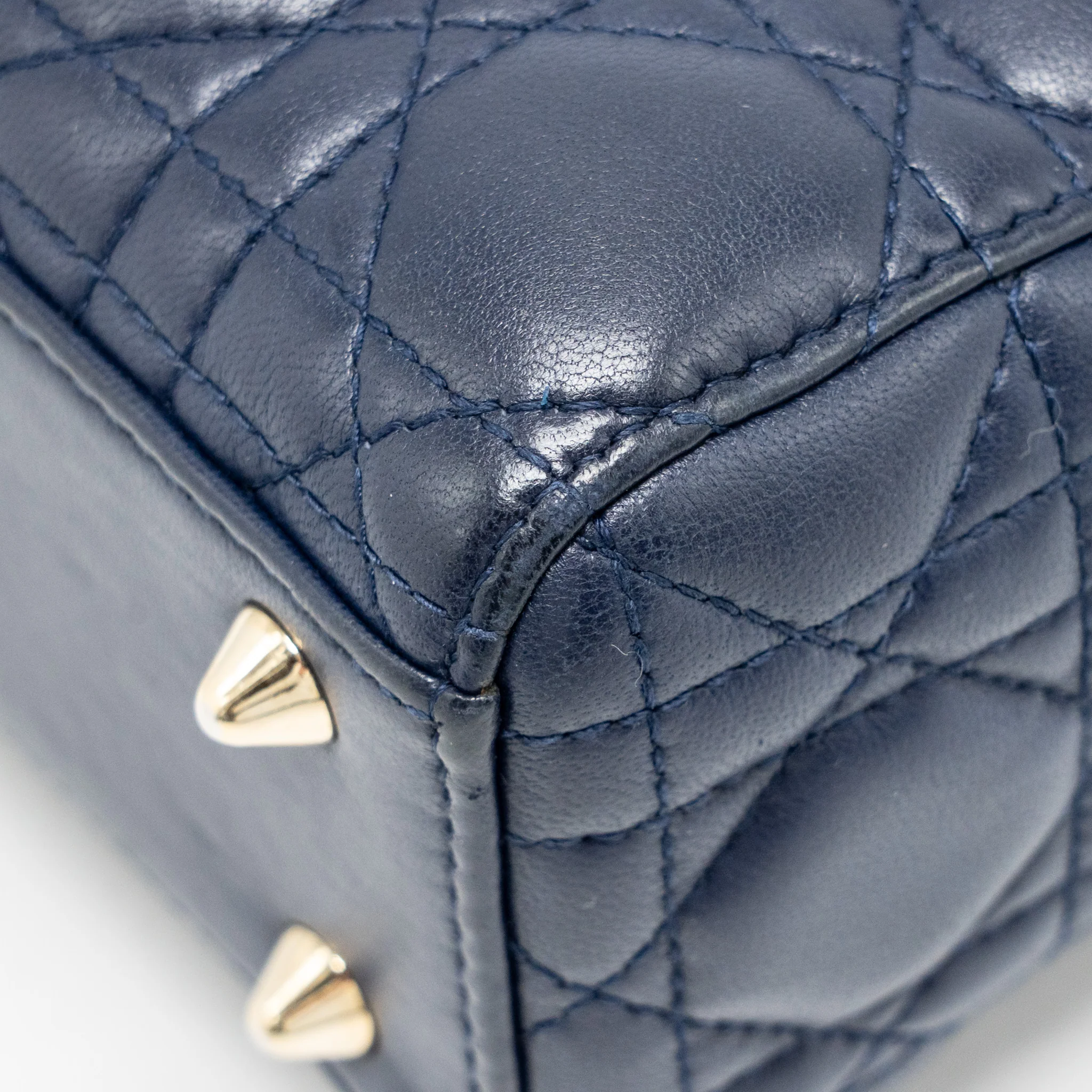 Dior My ABC Small Lady Dior Lambskin Dark Blue LGHW - Image 9
