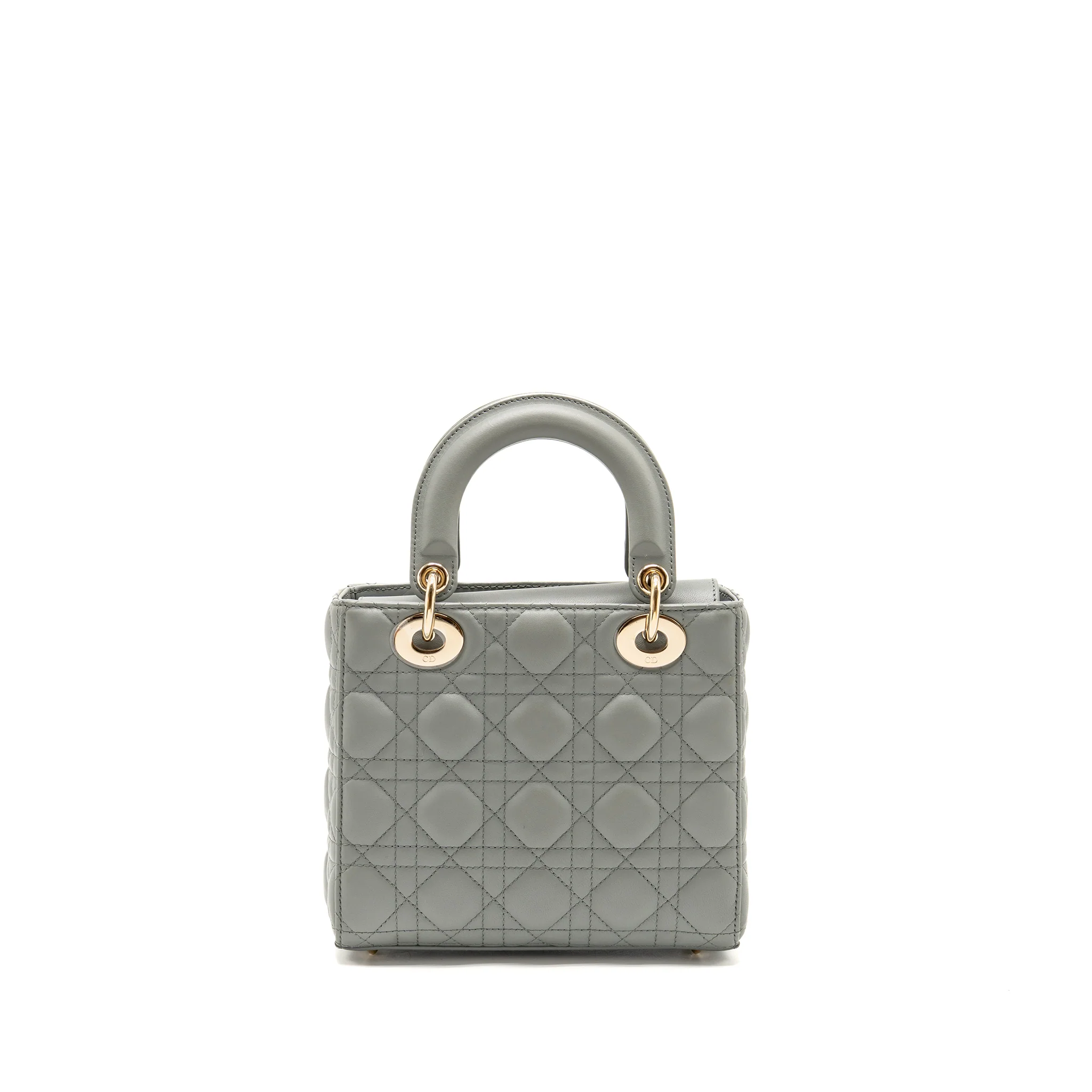 Dior My ABCDior Small Lady Dior Lambskin Stone Grey LGHW - Image 2