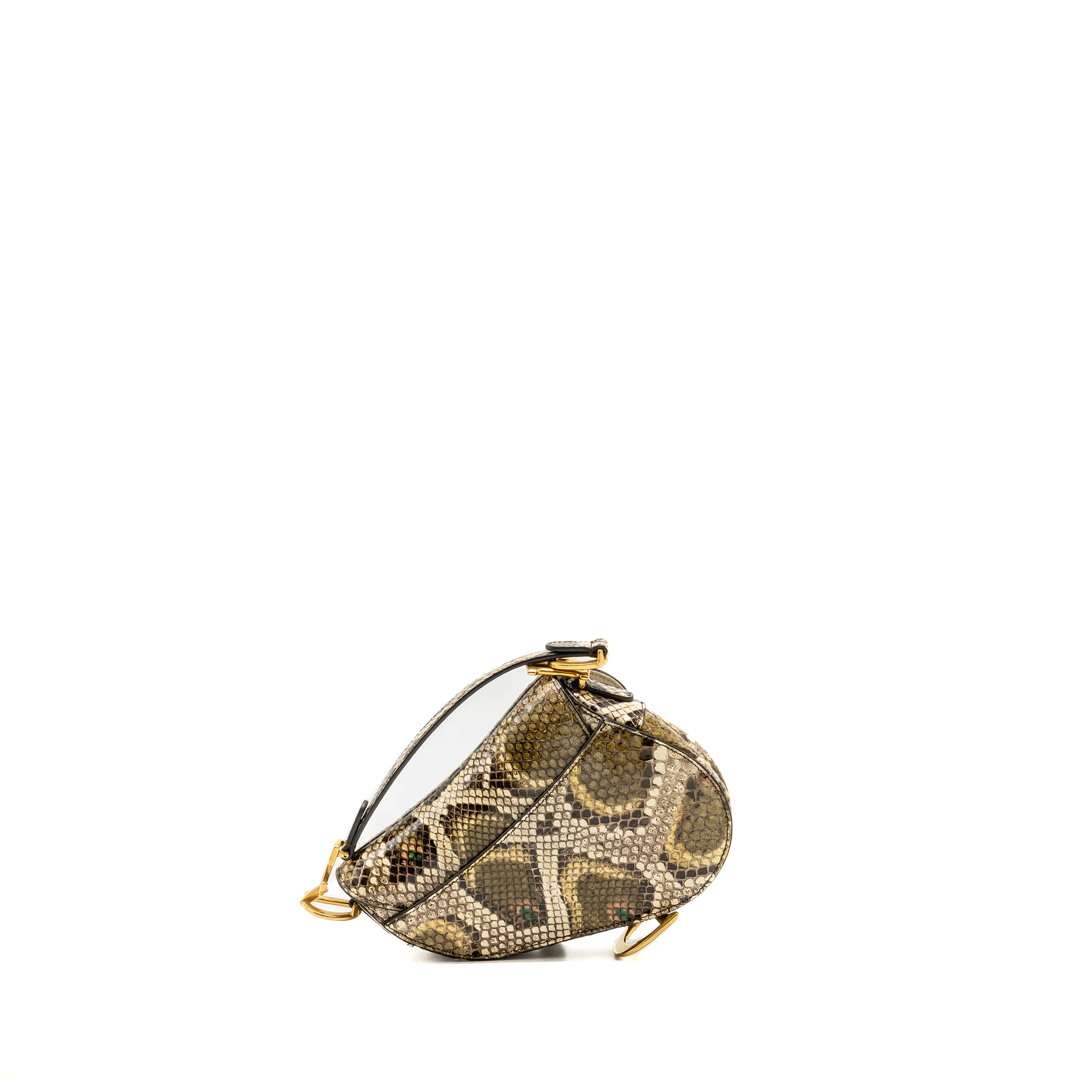 Dior Mini Saddle Bag Python multicolour GHW - Image 2