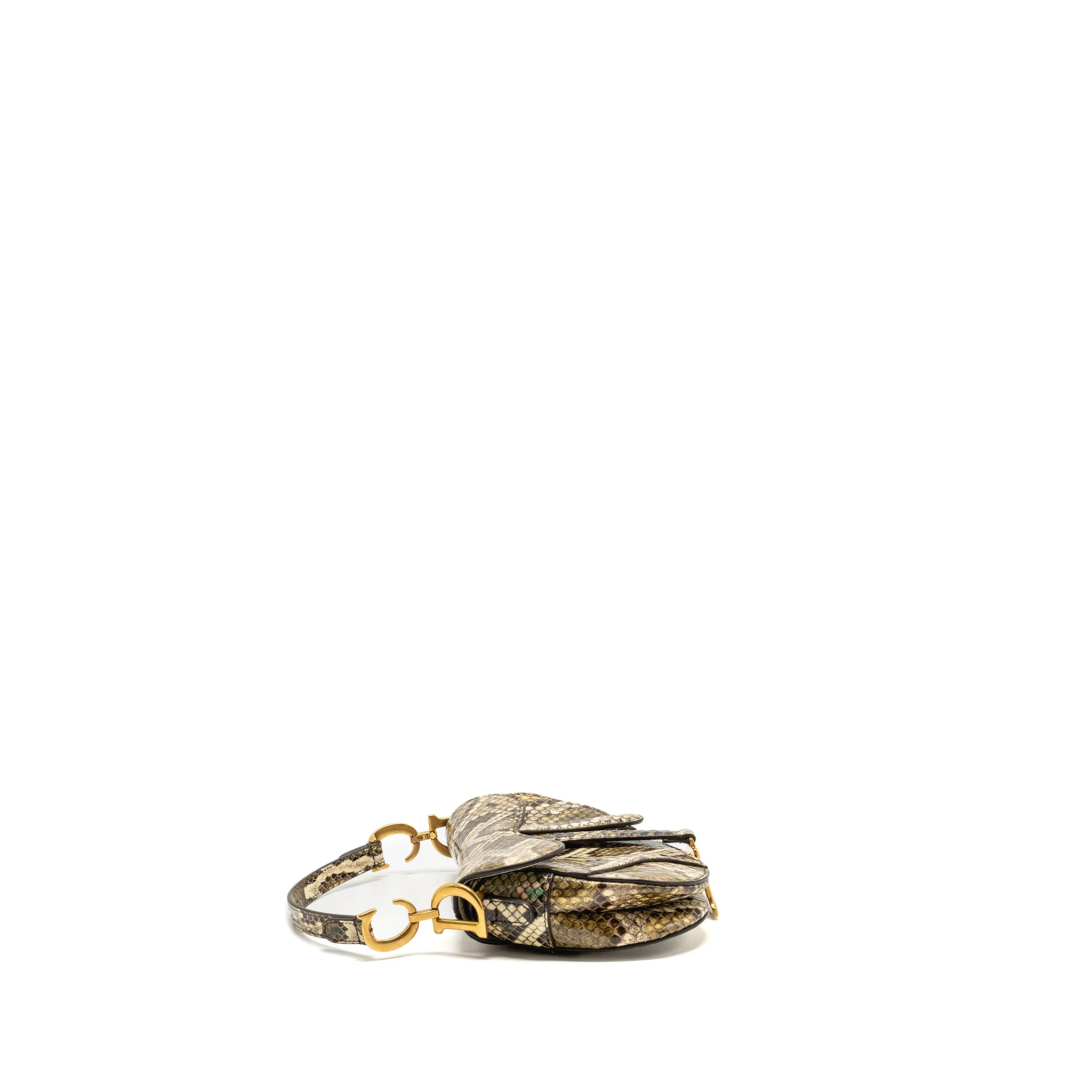 Dior Mini Saddle Bag Python multicolour GHW - Image 3