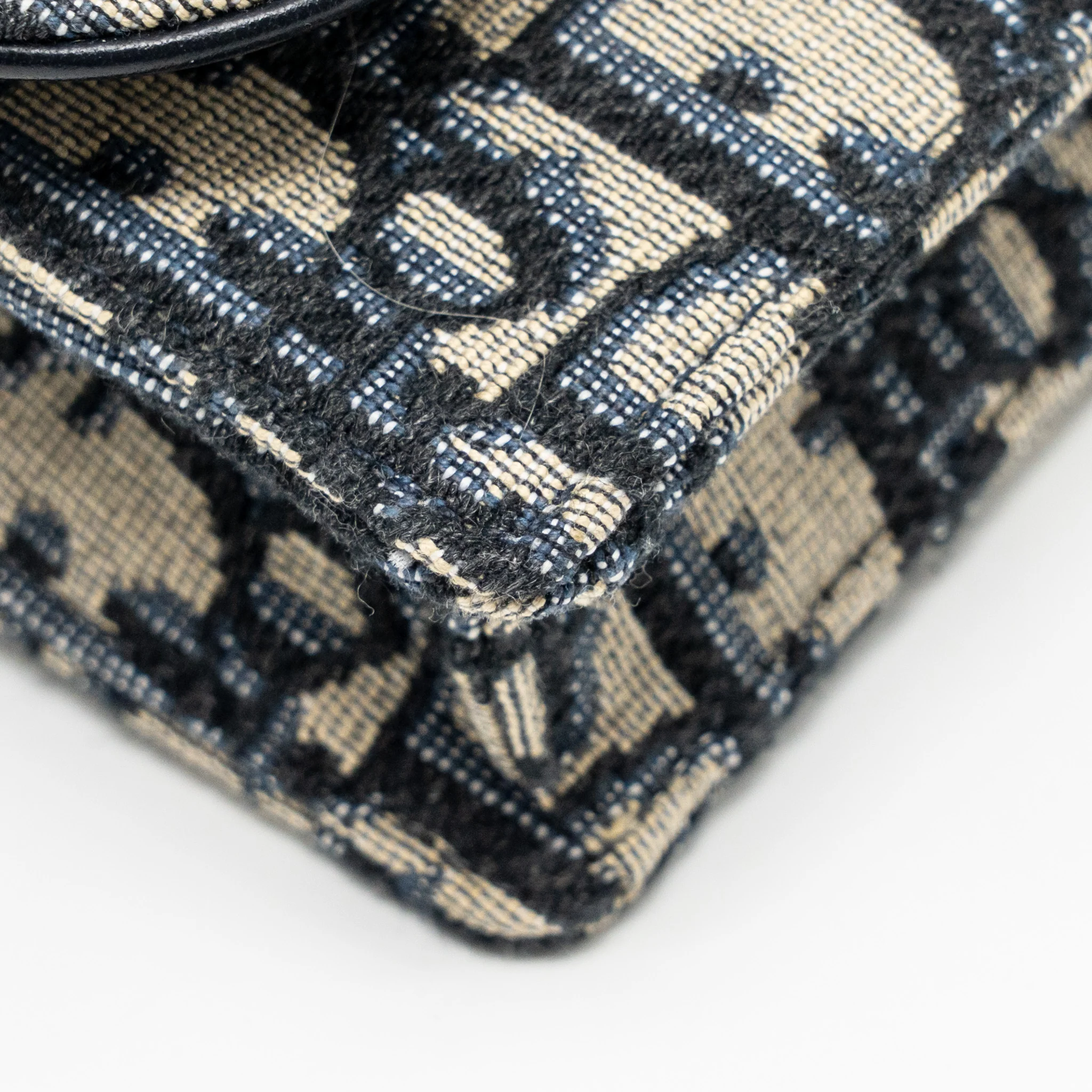 DIOR Saddle Belt Bag Blue Oblique Jacquard Canvas GHW - Image 9