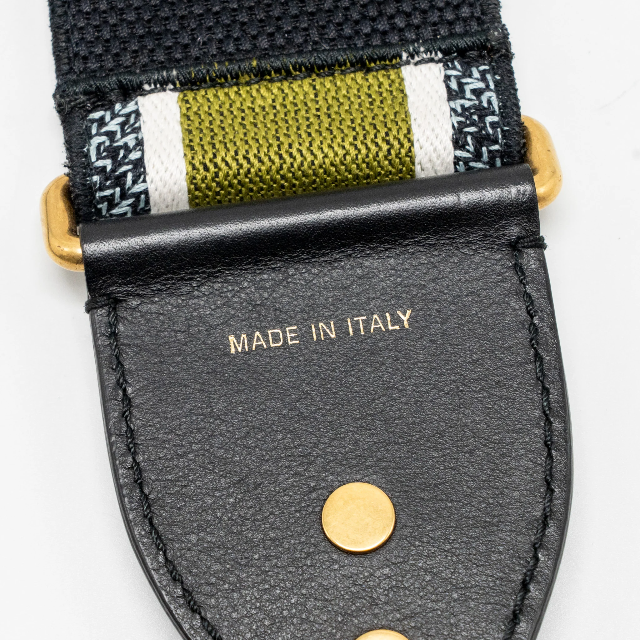 Dior Shoulder Strap Canvas Embroidered/Leather Green/Black/Multicolour GHW - Image 4