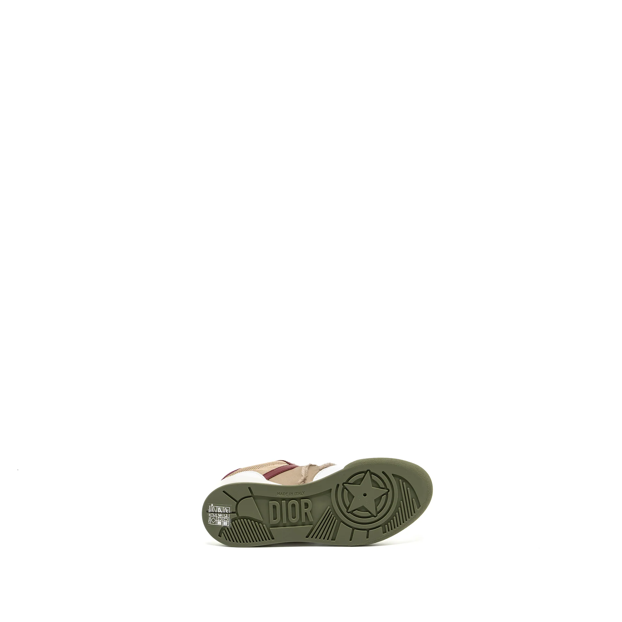 Dior Size 35 Dior Travel Sneaker Leather/Nylon Dark Nut/Multicolour - Image 6