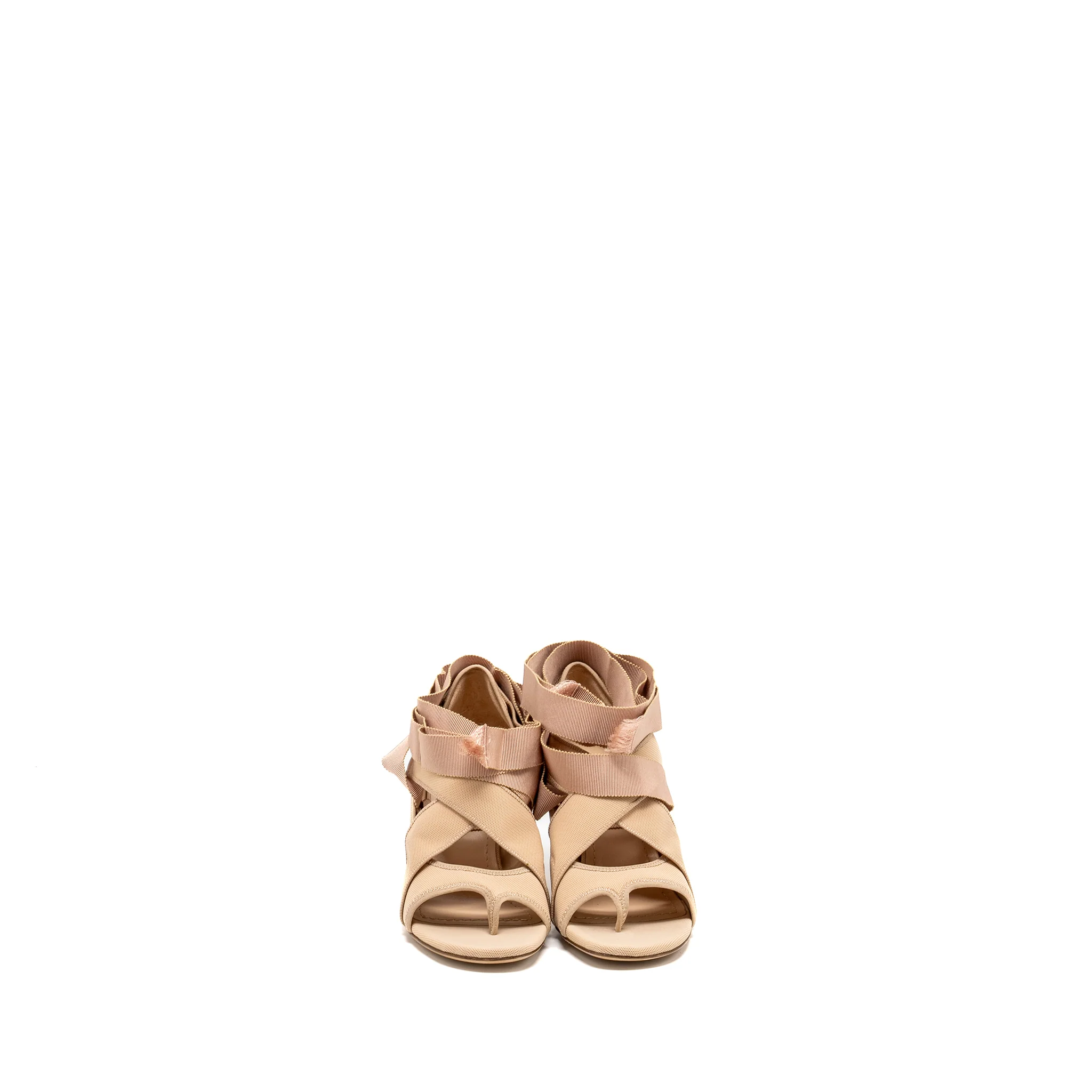 Dior Size 37 Lace Up Etoile Sandals Beige - Image 2