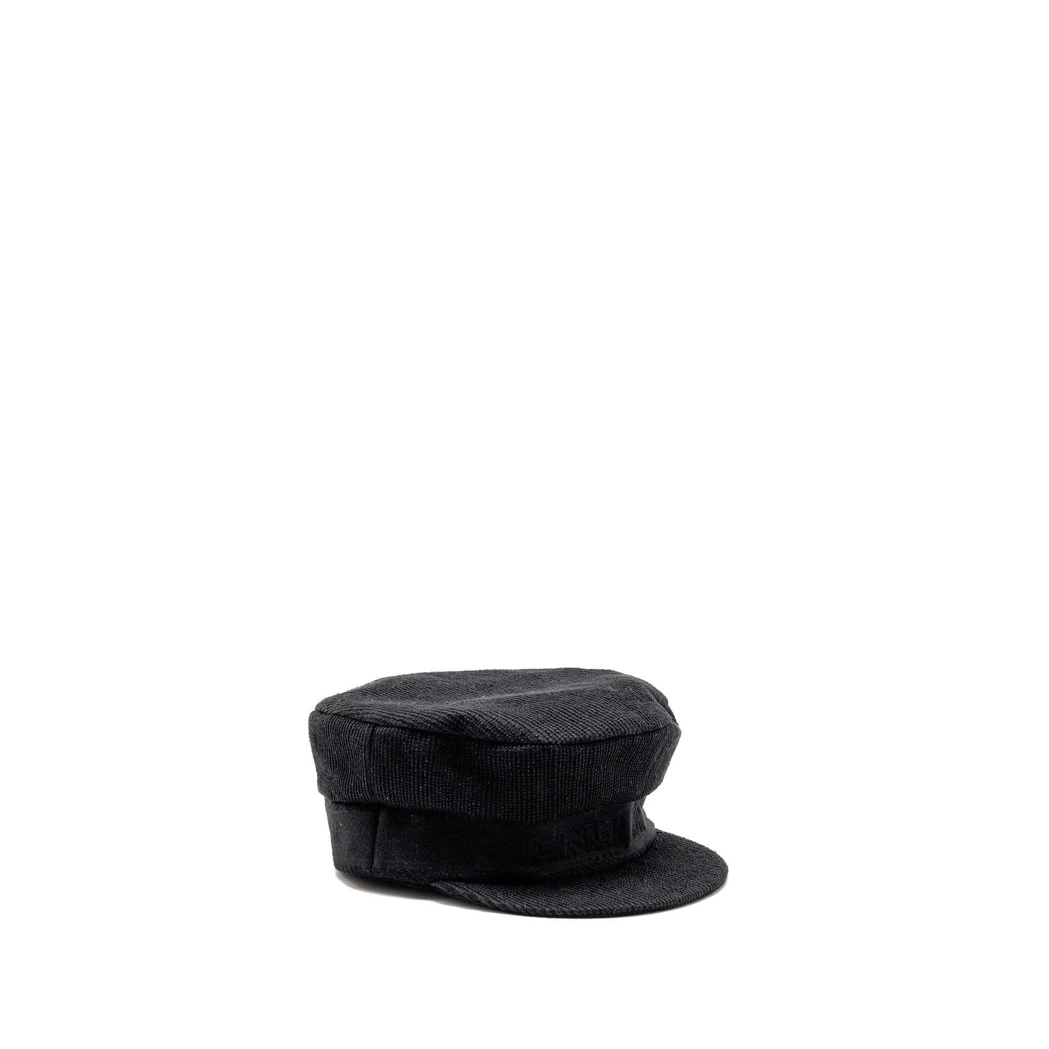 Dior Size 57 Newsboy Cap Cotton Black