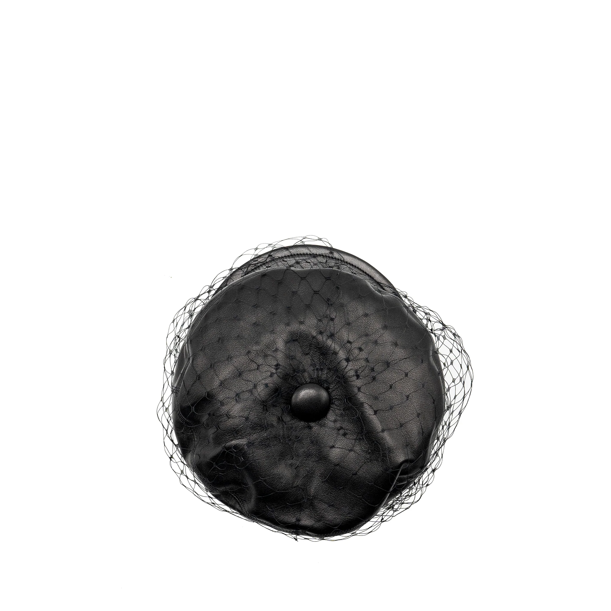 Dior size 57 Paris Revolution Cap with Veil Black - Image 4