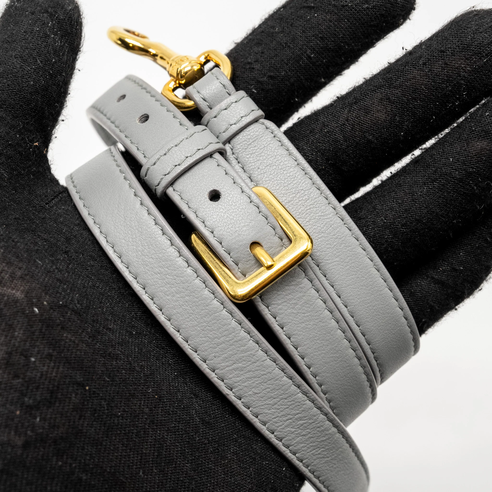 Dior Small Diortravel Vanity Case Cannage Lambskin Grey GHW - Image 17