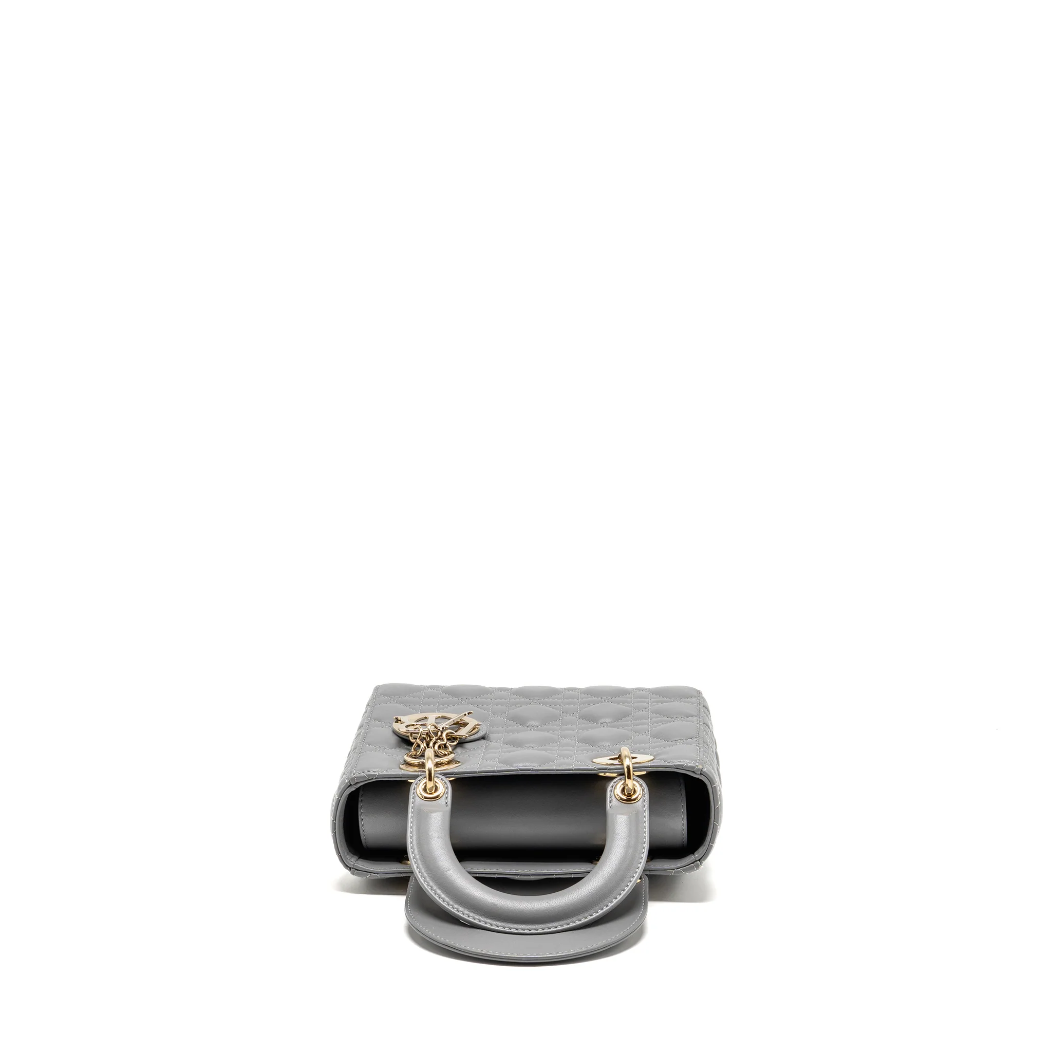 Dior Small Lady Dior My ABCDIOR Bag Lambskin Grey LGHW - Image 5