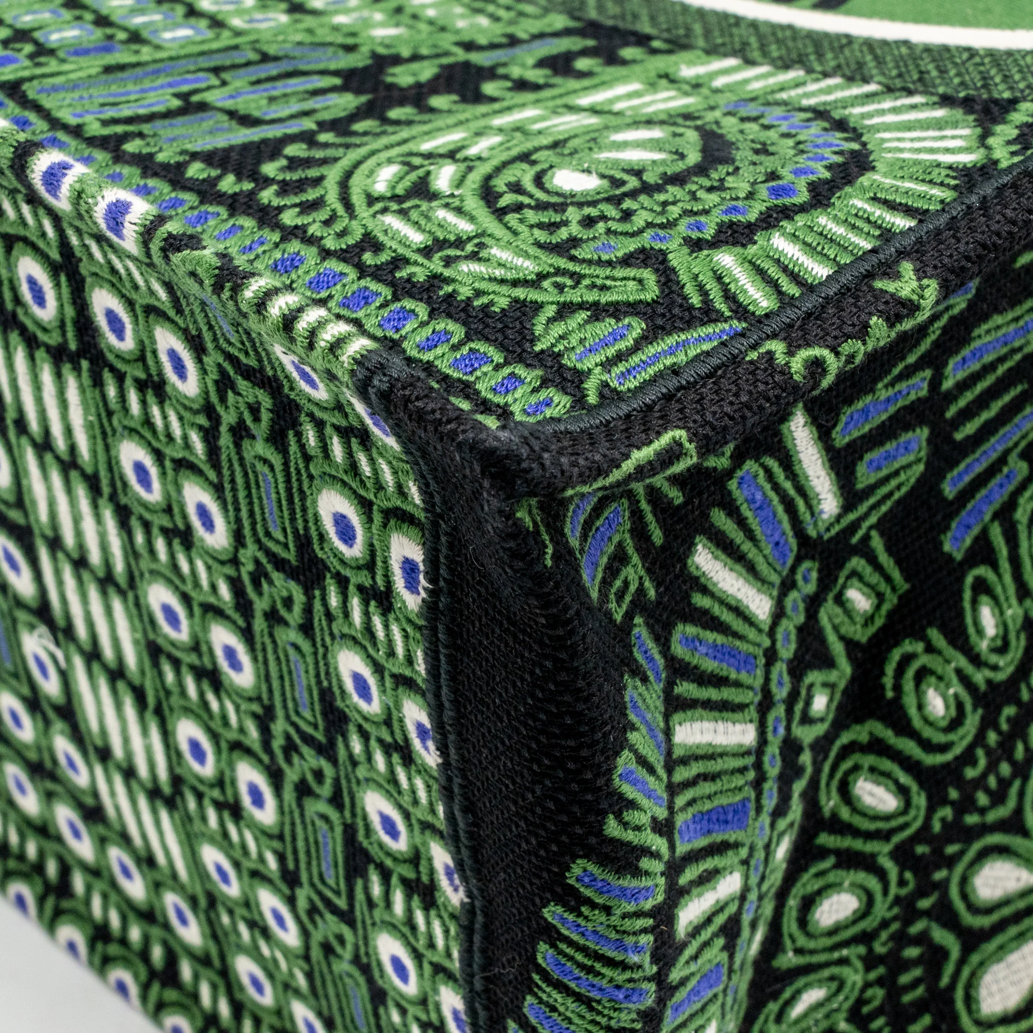 Dior Large Book Tote Elephant Embroidery Green - Image 10
