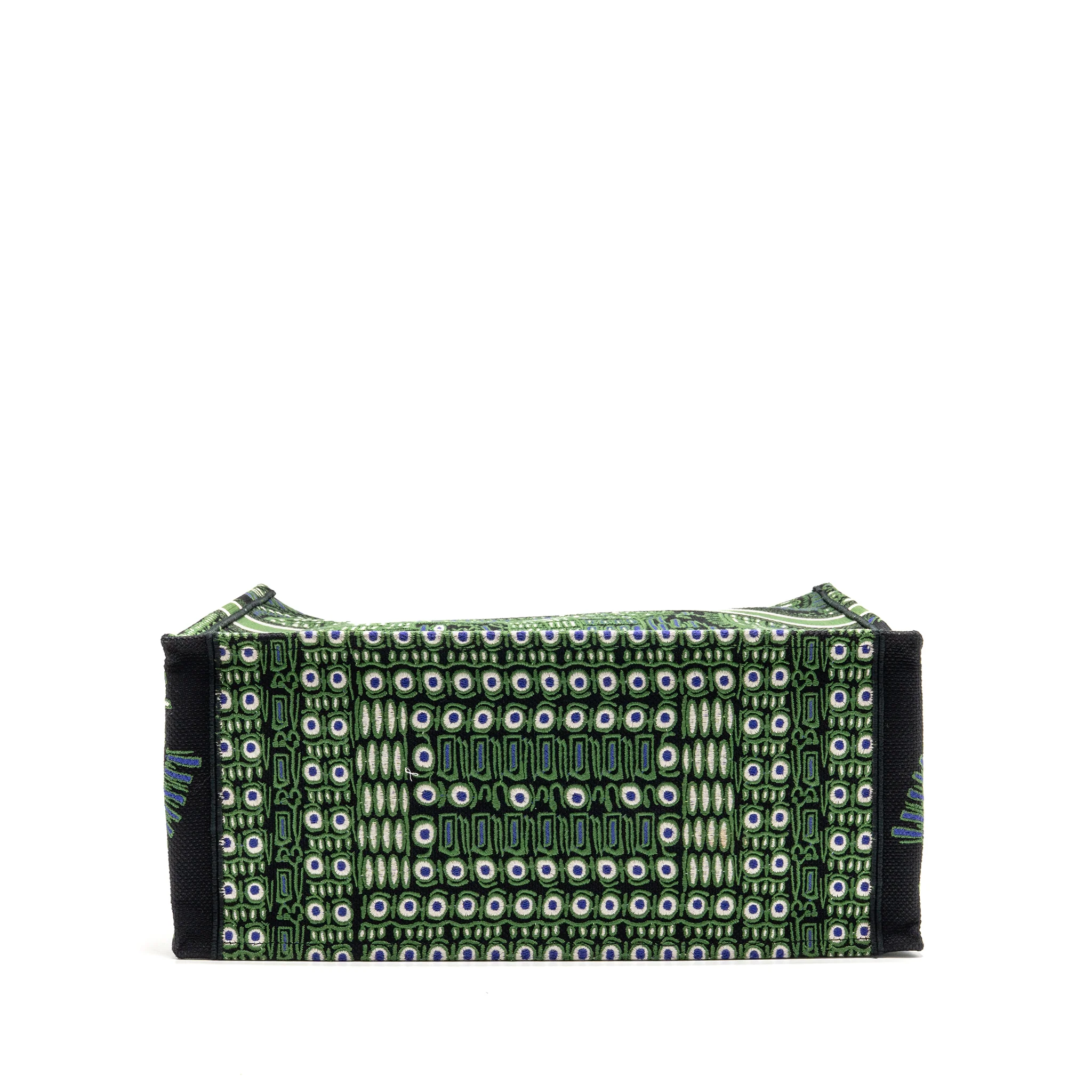 Dior Large Book Tote Elephant Embroidery Green - Image 6