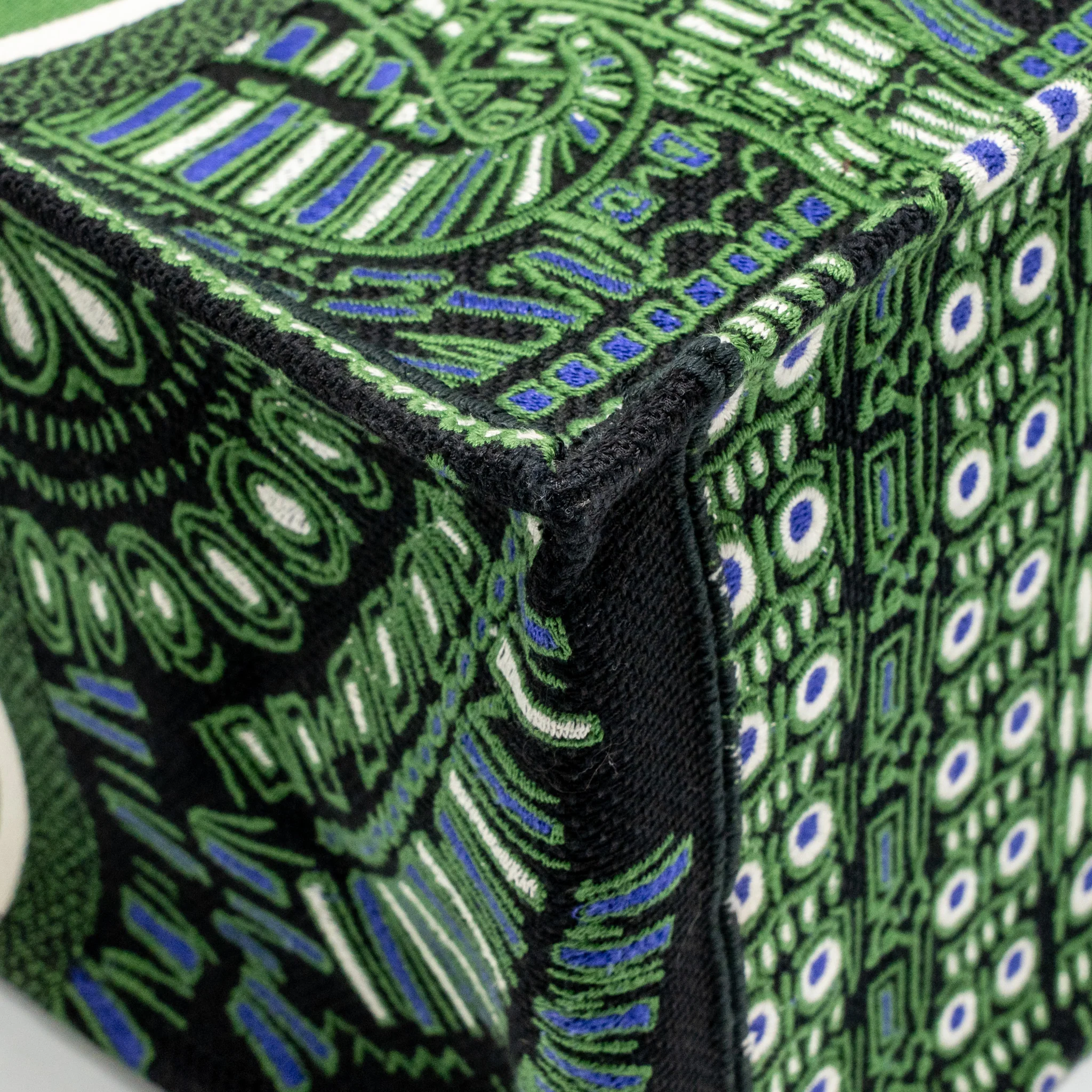 Dior Large Book Tote Elephant Embroidery Green - Image 7