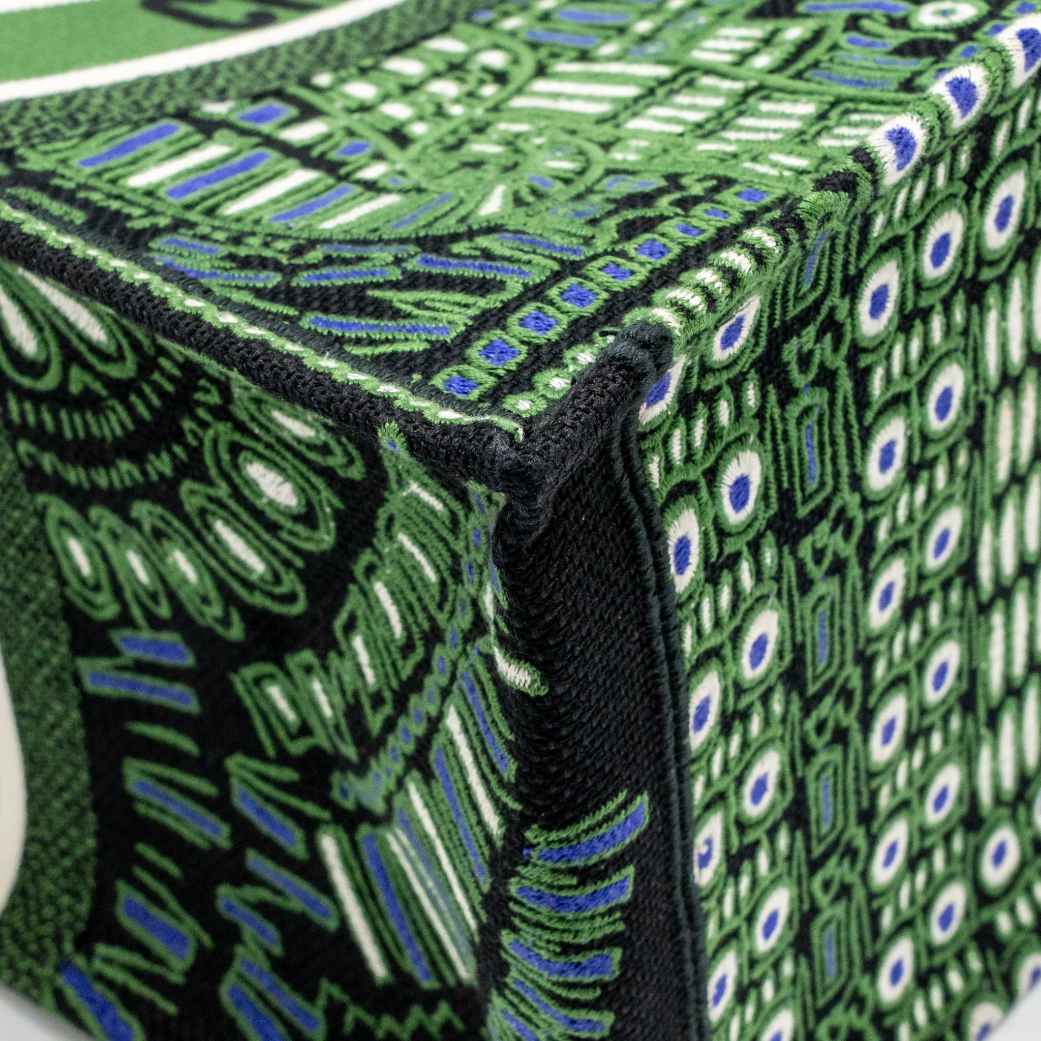 Dior Large Book Tote Elephant Embroidery Green - Image 9