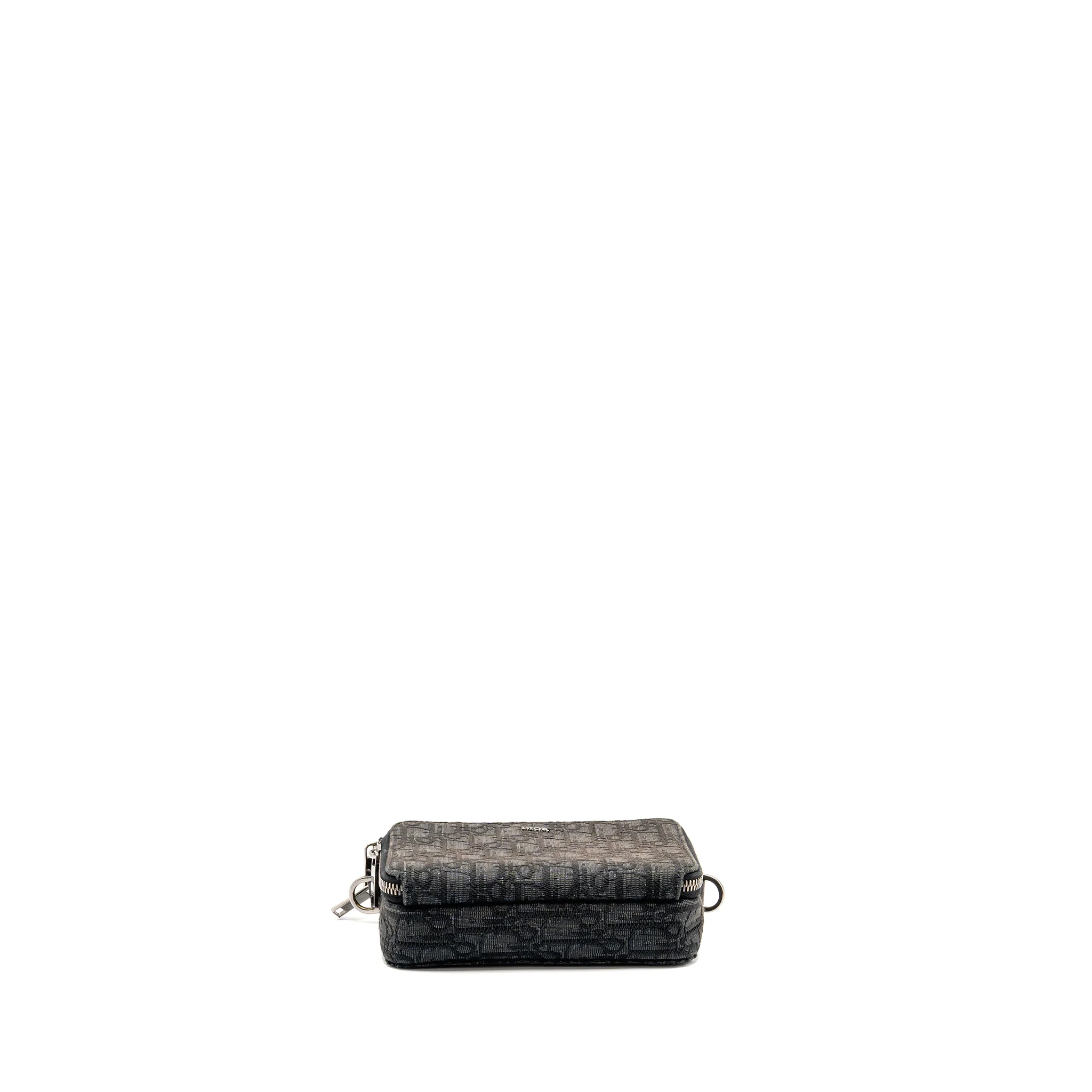 Dior Wallet on Strap Oblique Canvas/Leather Black SHW - Image 5