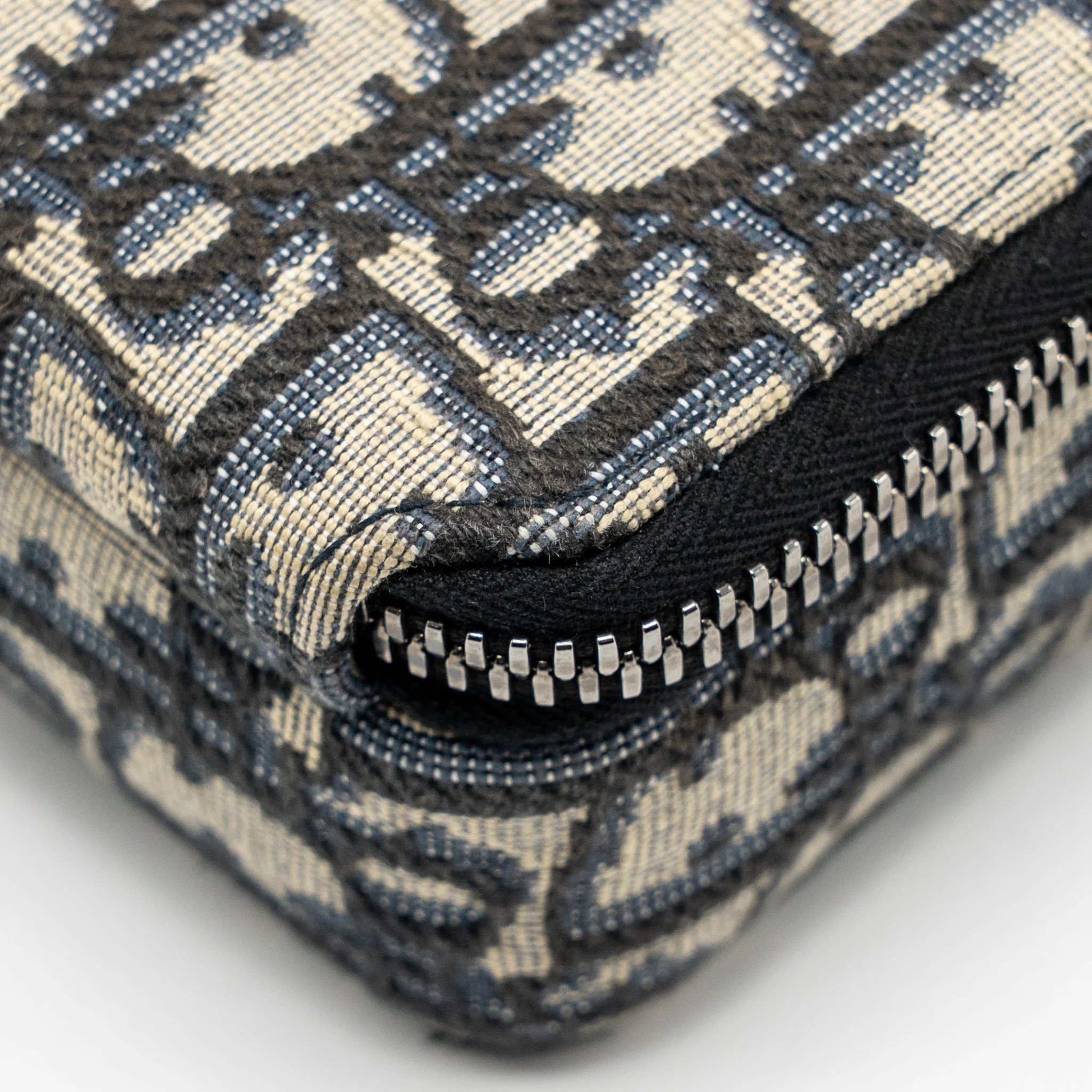 Dior Wallet On Strap Oblique Jacquard Canvas/Leather Blue SHW - Image 10