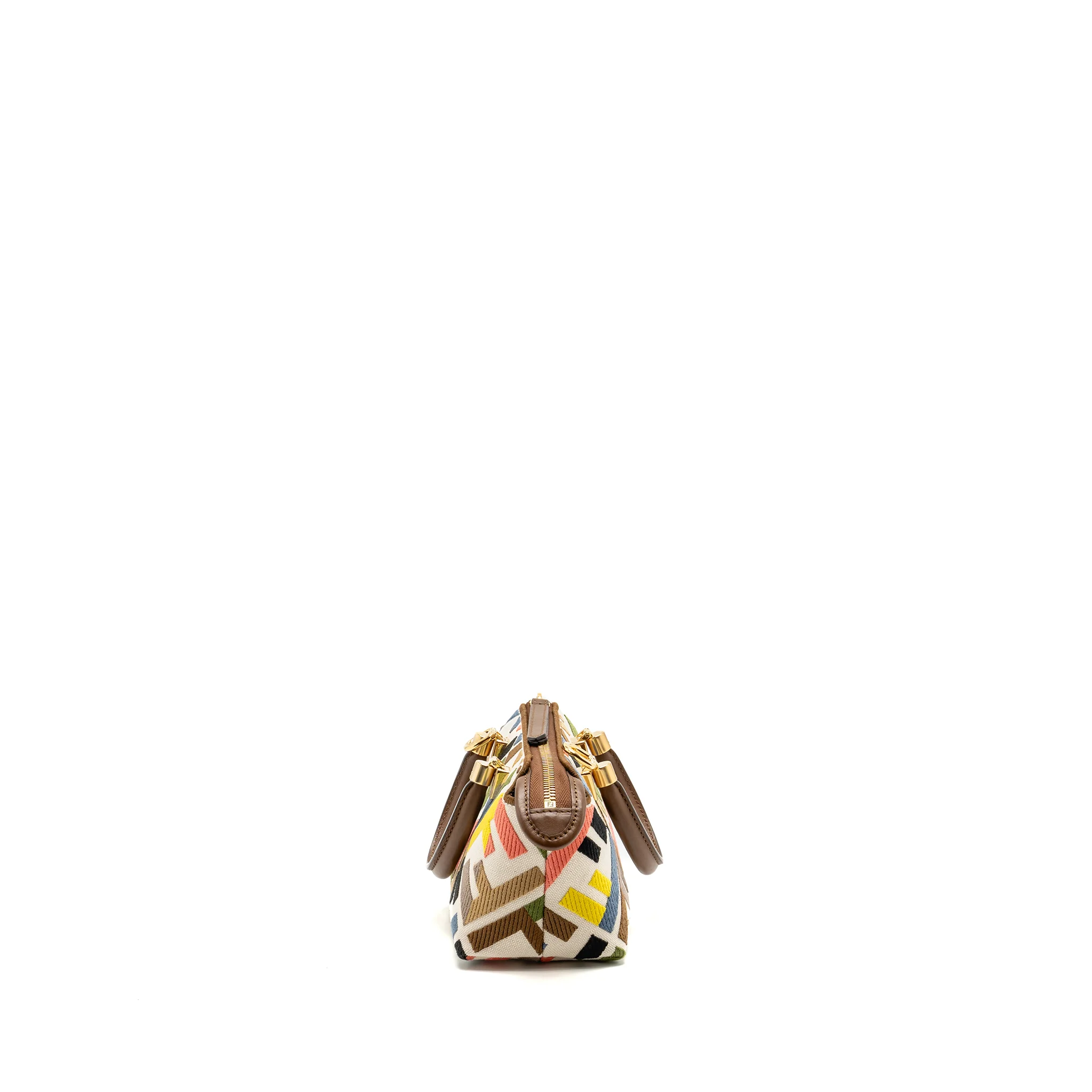 Fendi By the Way Mini Bag Embroidered FF Canvas Multicolour GHW - Image 4