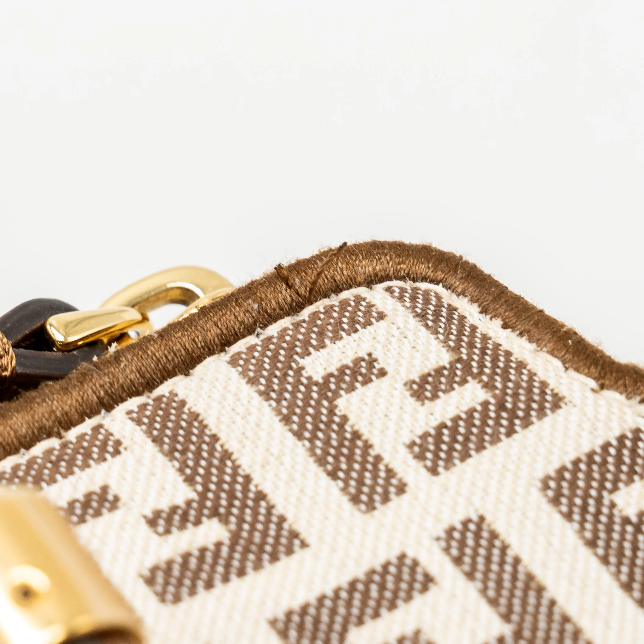 Fendi By the Way Mini Bag FF Canvas/Leather Brown/Cream GHW - Image 14