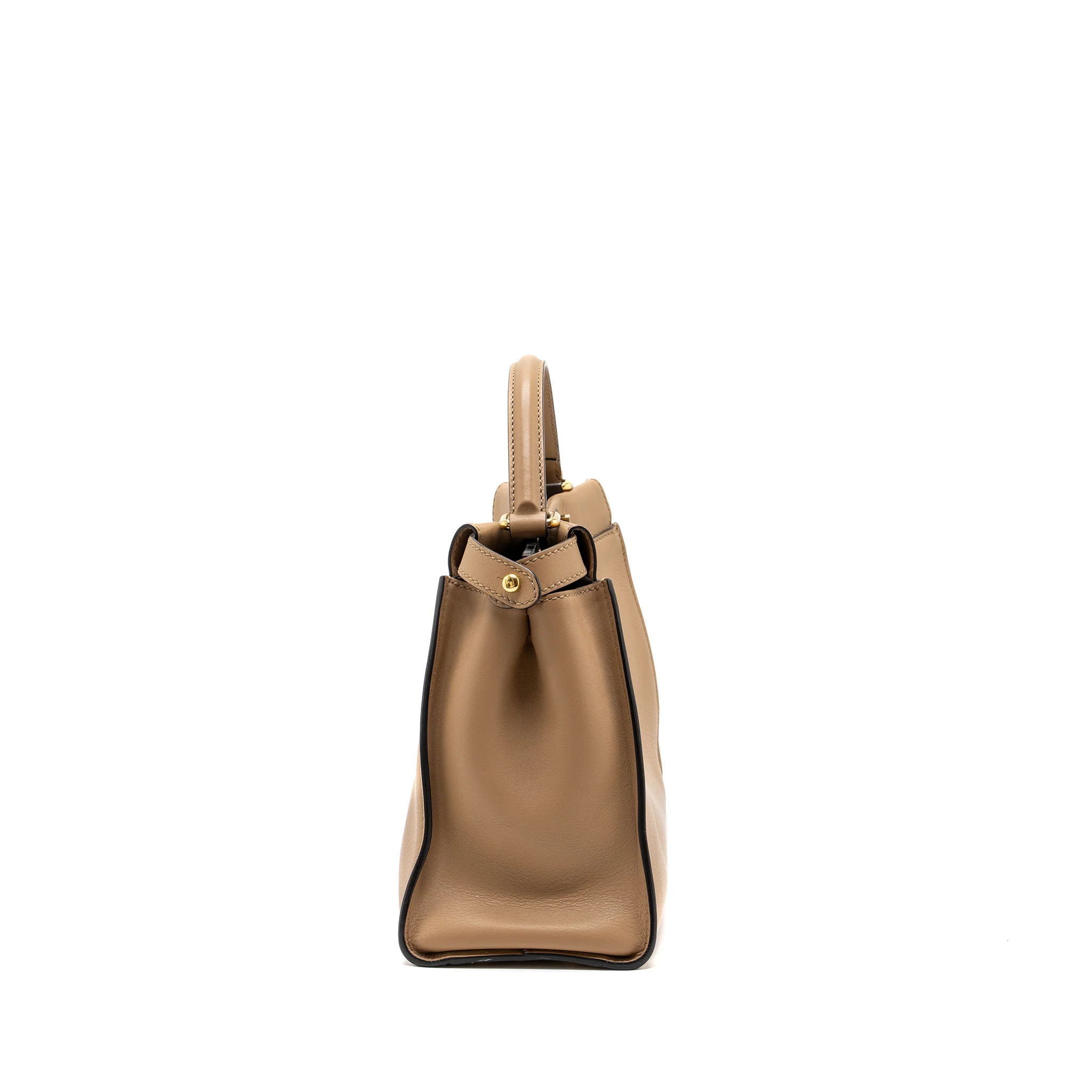 Fendi medium peekaboo calfskin tobacco multicolour hardware - Image 3