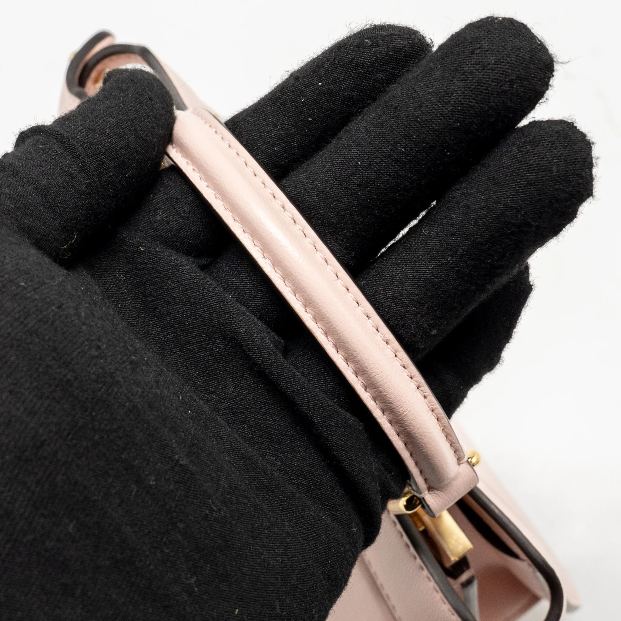 Fendi Mini Peekaboo ISEEU Petite Bag Calfskin Pale Pink GHW - Image 13