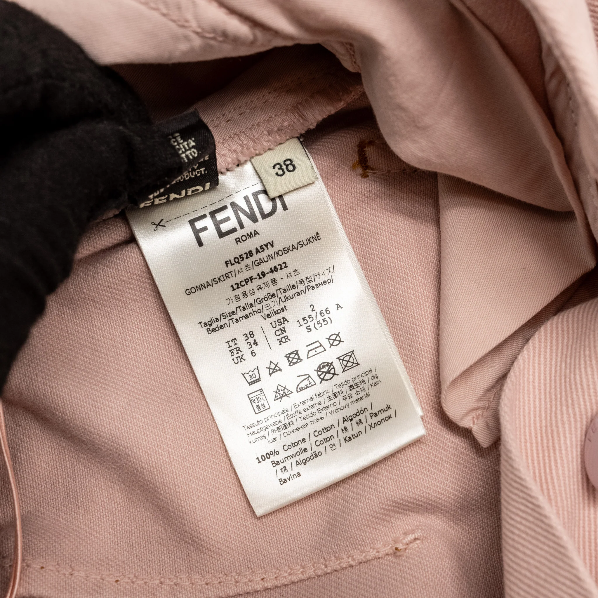 Fendi Size 38 Denim Jacket and Skirt Cotton/Calfskin Pink - Image 11
