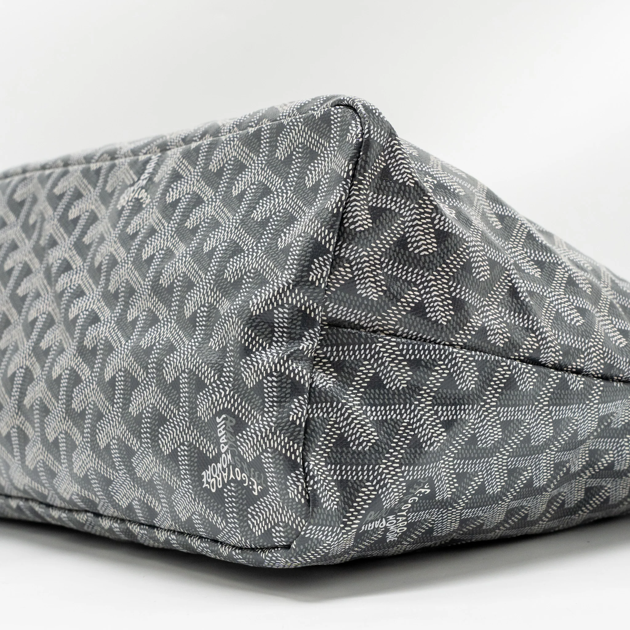 GoyardBoheme Hobo Bag Goyardine Canvas/Calfskin Gris SHW - Image 7