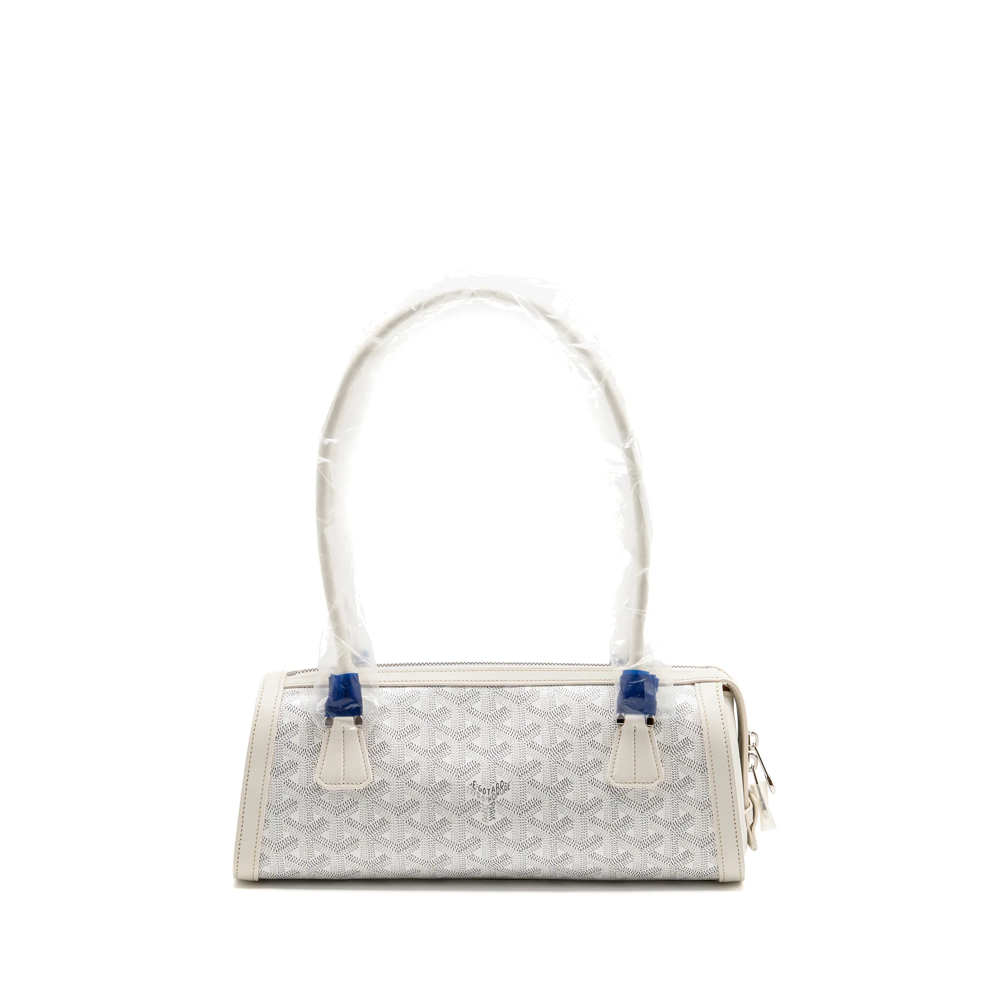 Goyard Bonbonniere Bag Goyardine Canvas / Calfskin White SHW - Image 2