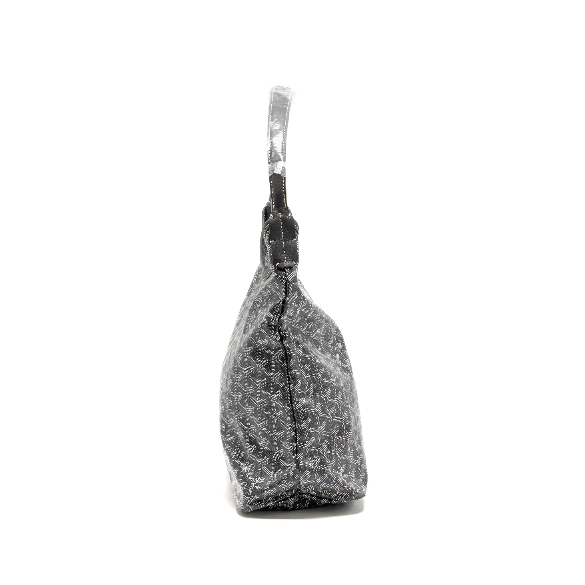 Goyard Hobo Boheme PM Goyard Lucky Clover Goyardine Canvas/Chevroches Calfskin Grey/Light Pink SHW - Image 3