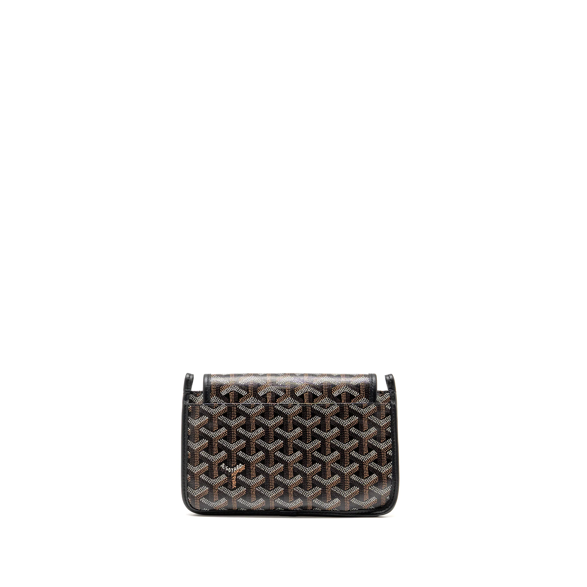 Goyard plumet pocket pochette goyardine canvas black SHW - Image 2