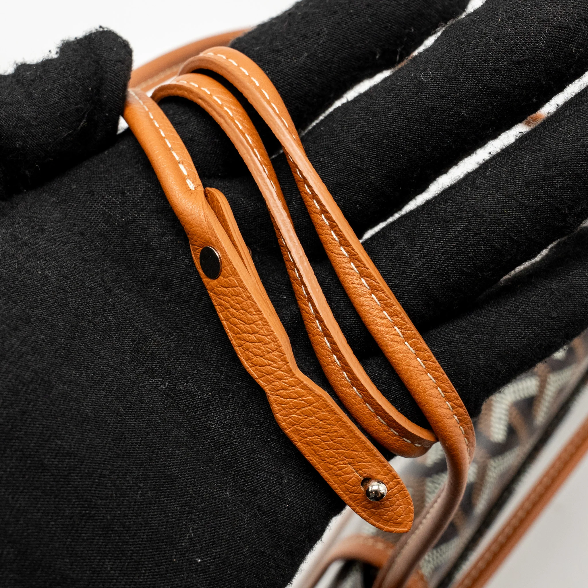 Goyard Plumet Pocket pochette goyardine canvas Tan SHW - Image 17